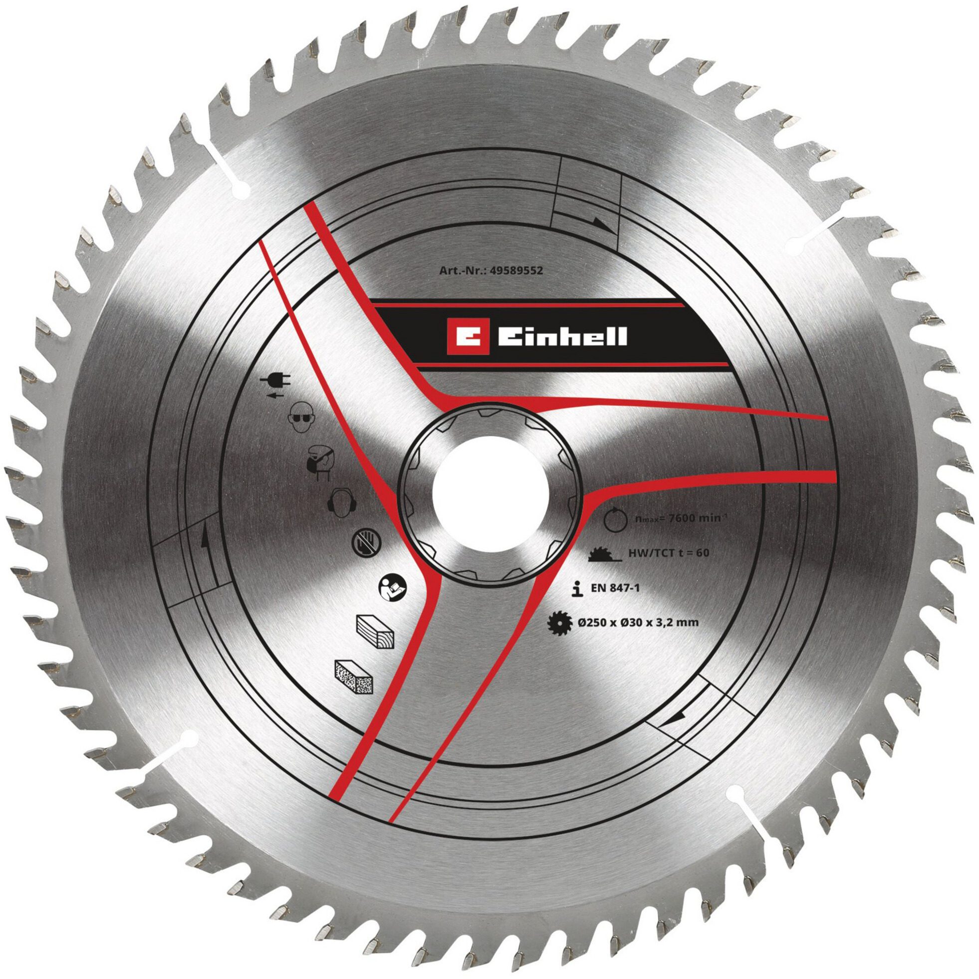 Kreissägeblatt HM, Ø 250 x 30mm, 3,2mm, 60Z