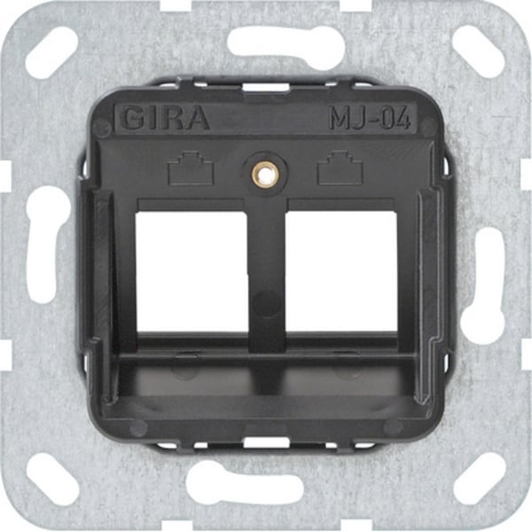 Modular Jack 4 2fach Unterputz Tragring
