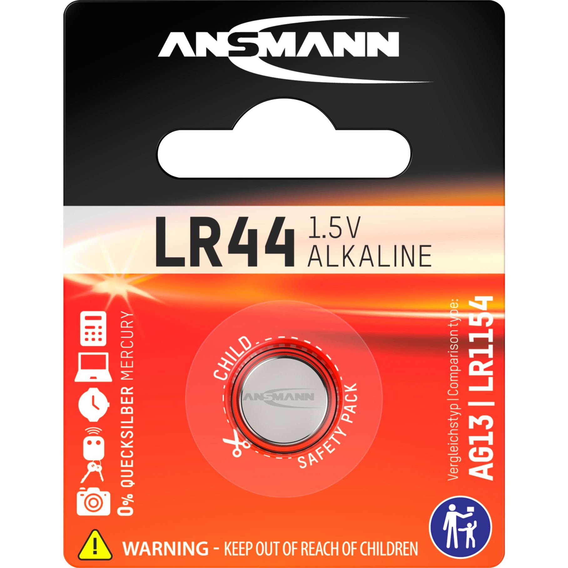 LR44, Batterie