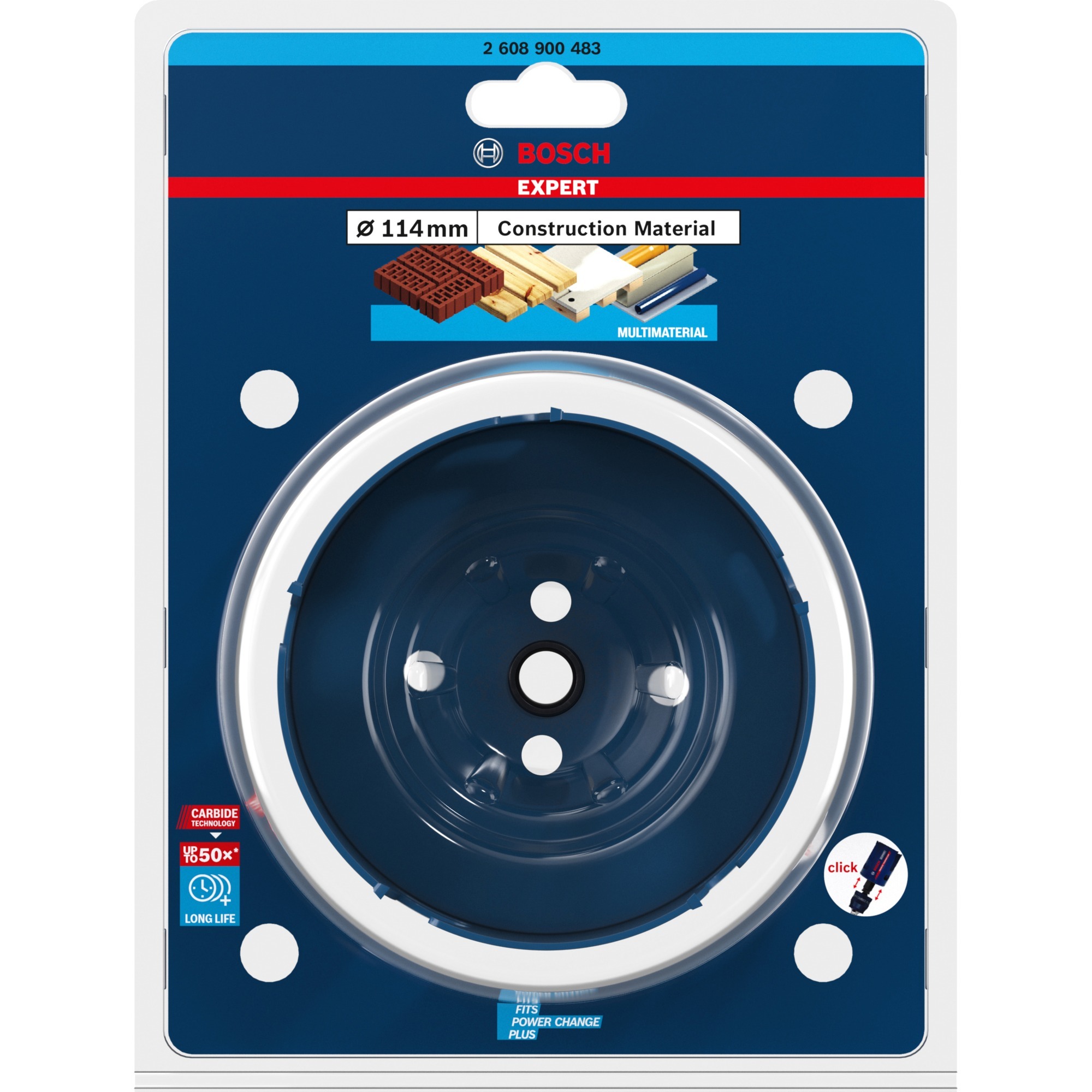 EXPERT Lochsäge Construction Material PC Plus, Ø 114mm