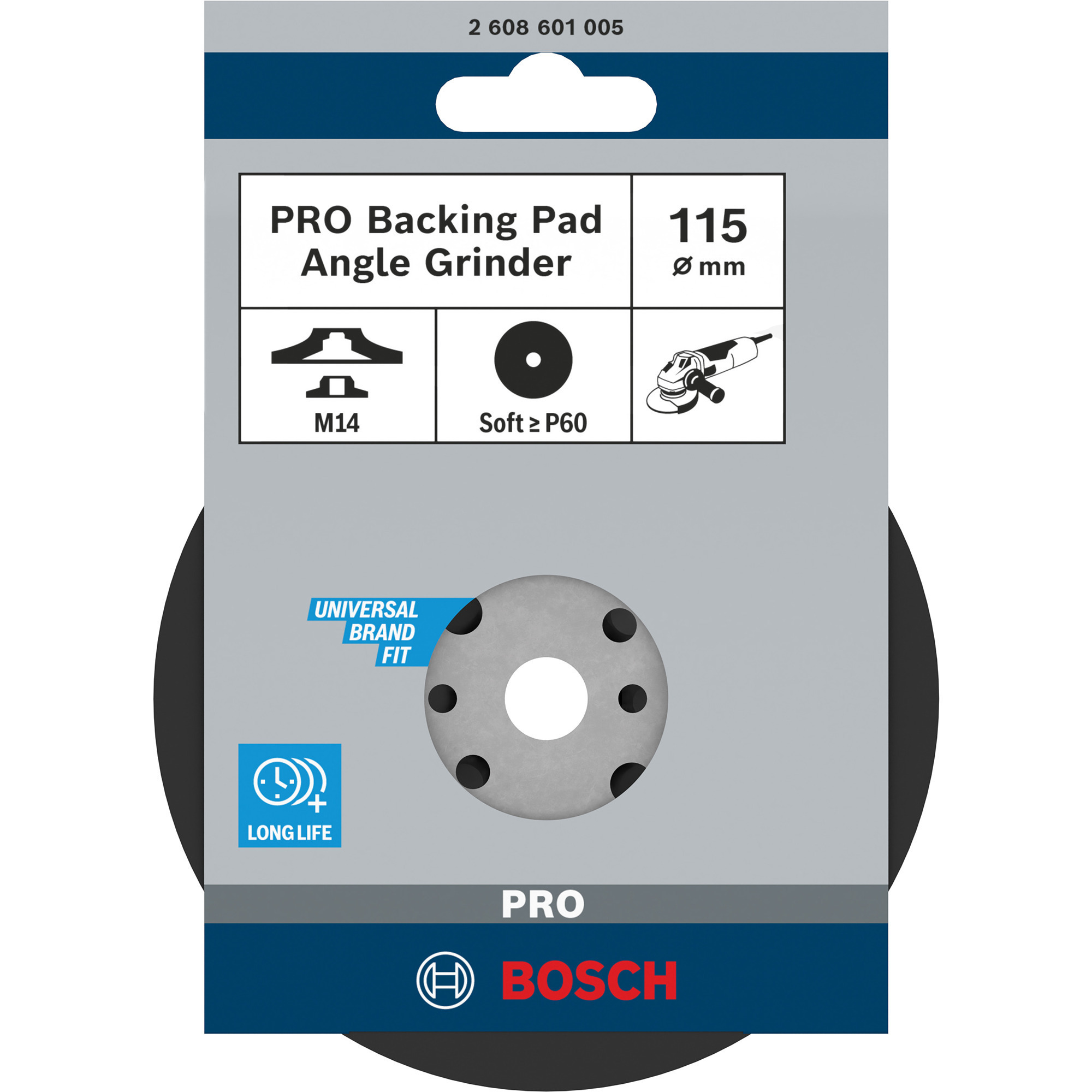 PRO Backing Pad, Stützteller für Fiberschleifscheiben 115mm, M14, Schleifteller