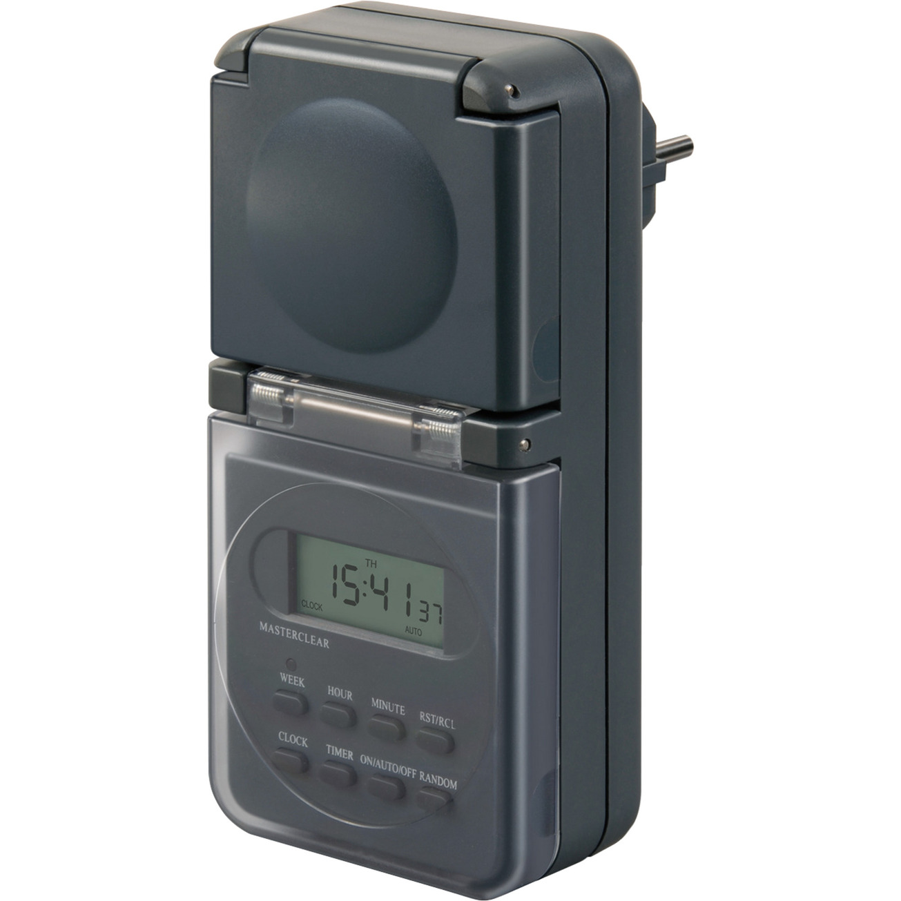 Digitale Wochen-Zeitschaltuhr IP44 mit LCD-Display