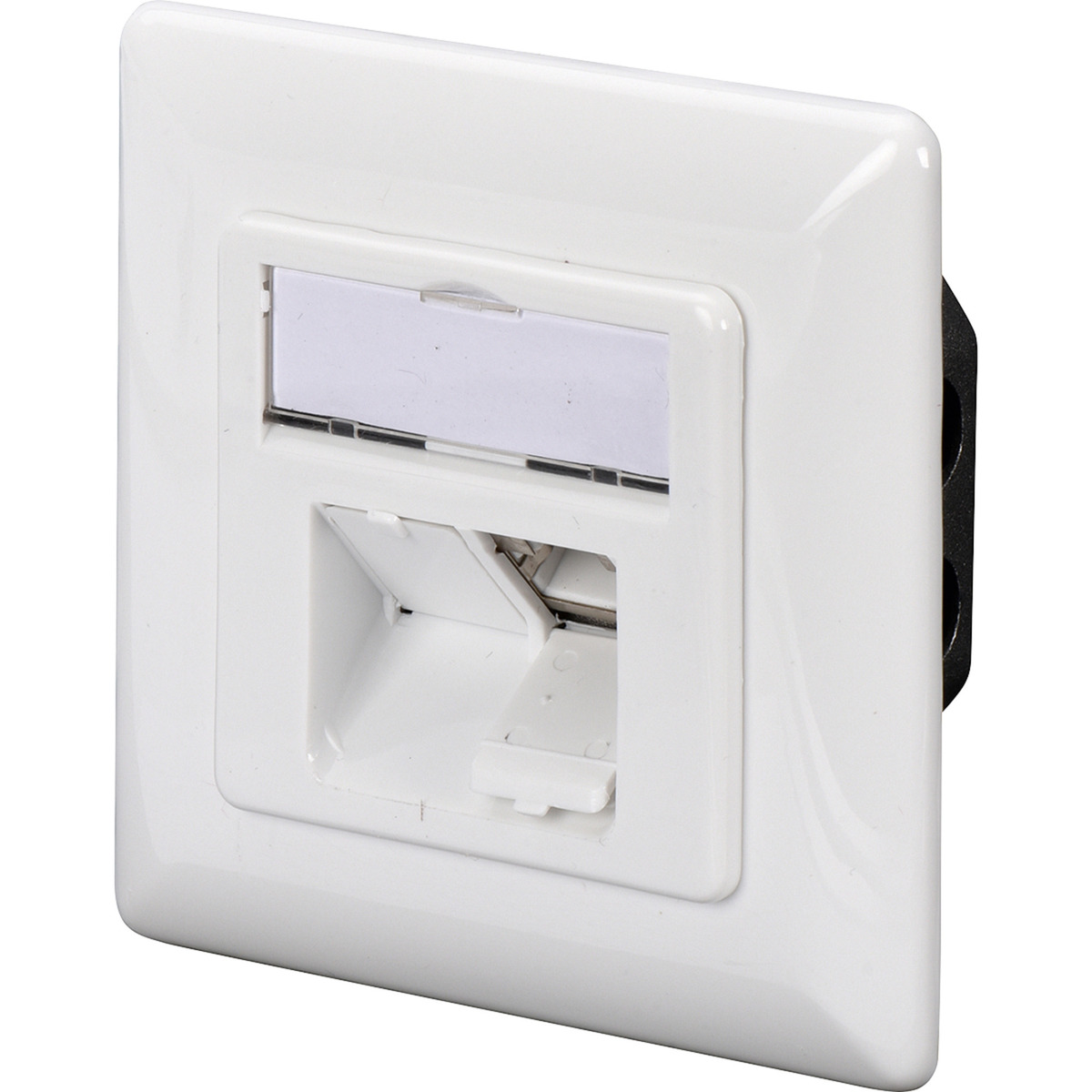 CAT.6A Datenanschlussdose, Unterputz, geschirmt, 2x RJ-45 LSA