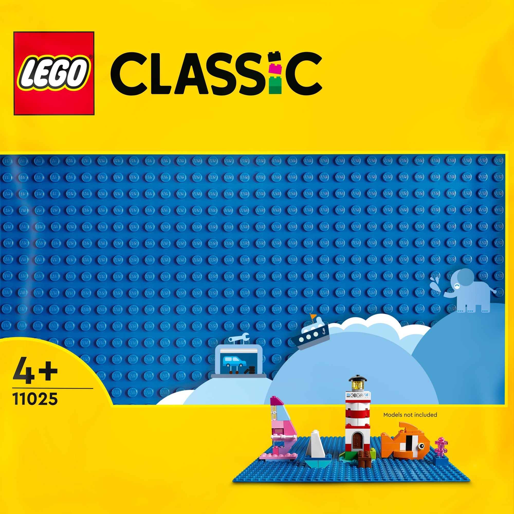 11025 Classic Blaue Bauplatte, Konstruktionsspielzeug