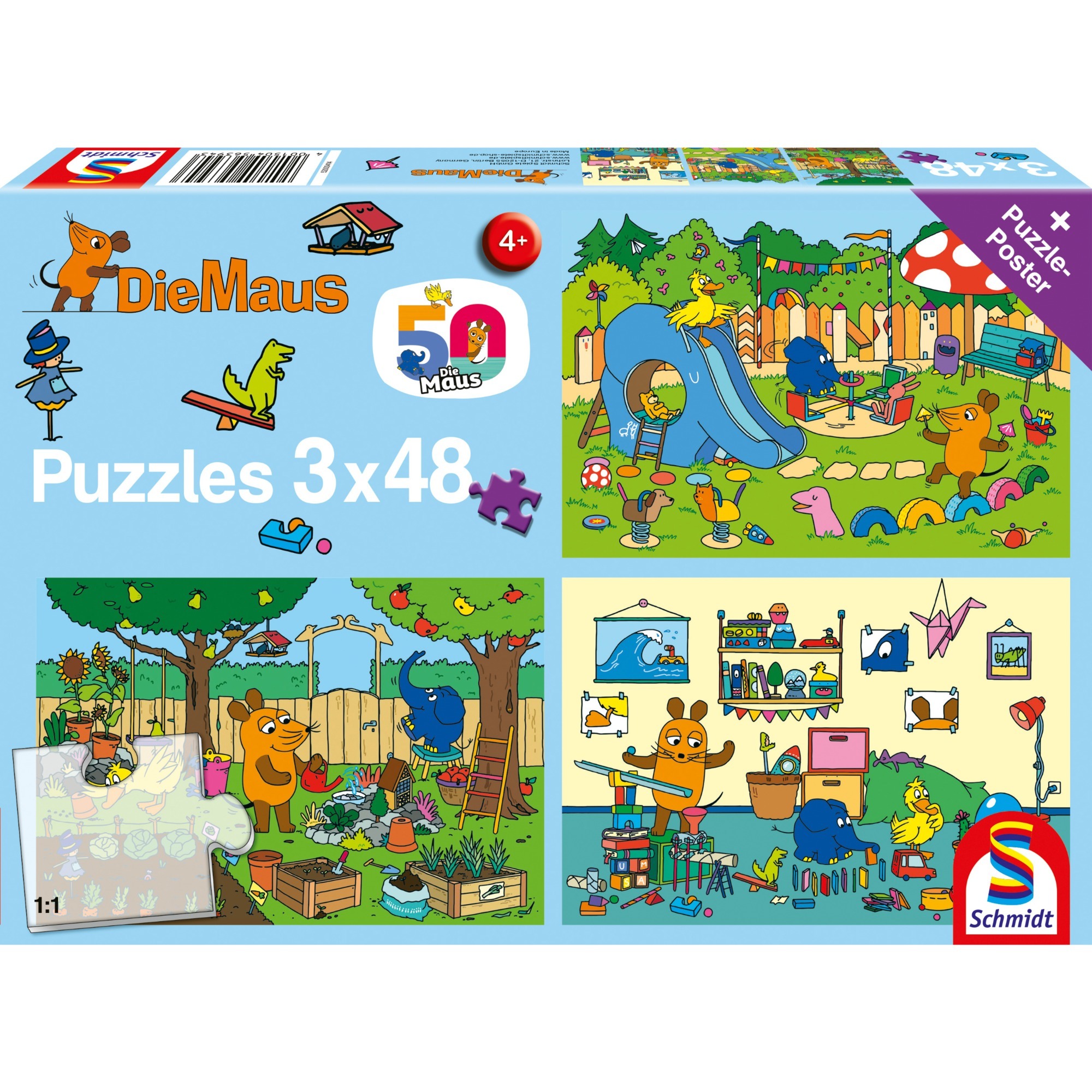 Die Maus: Ein Tag mit der Maus, Puzzle