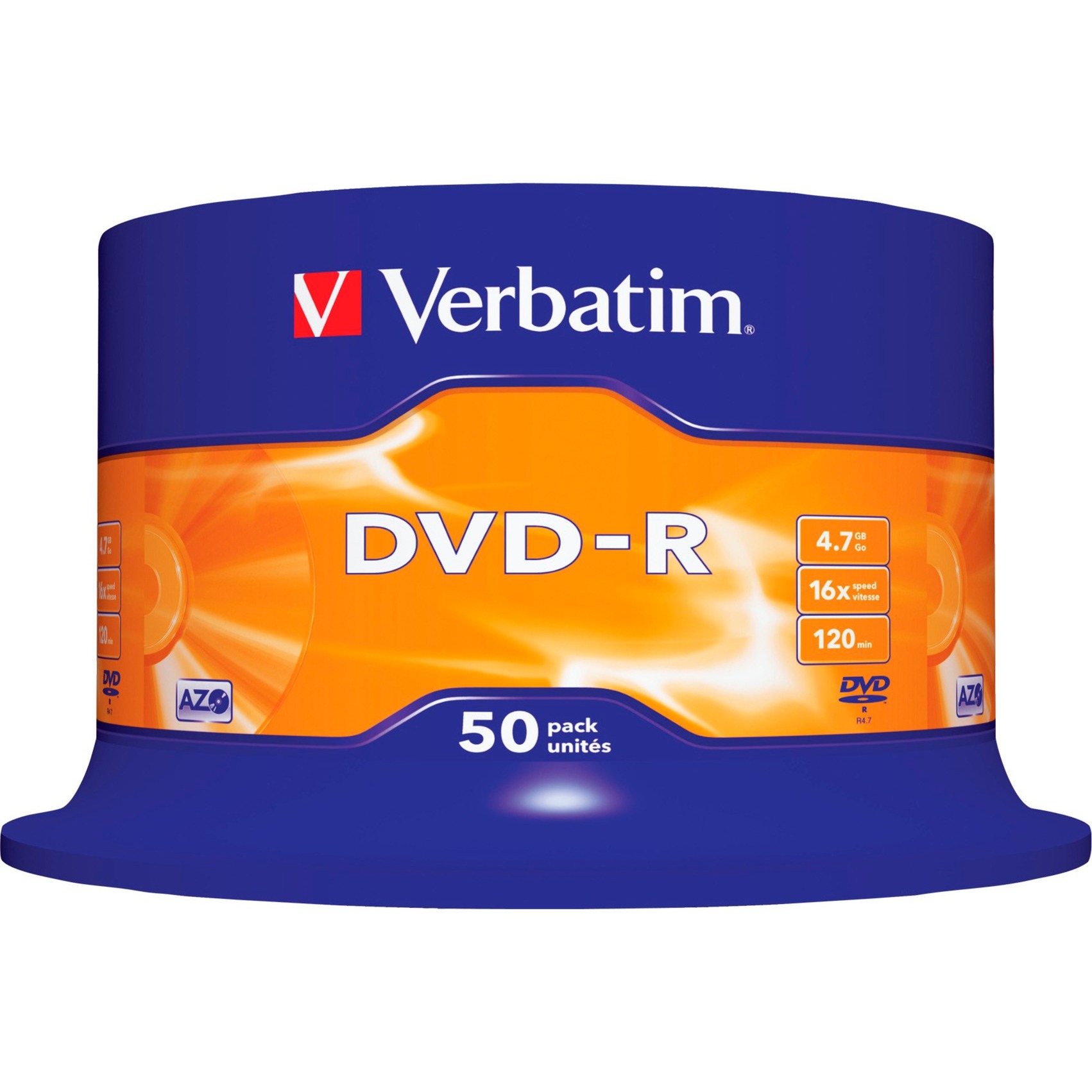Verbatim DVD-R 4,7 GB, DVD-Rohlinge | 00023942435488 Verbatim DVD-R 4,7 GB, DVD-Rohlinge | 00023942435488