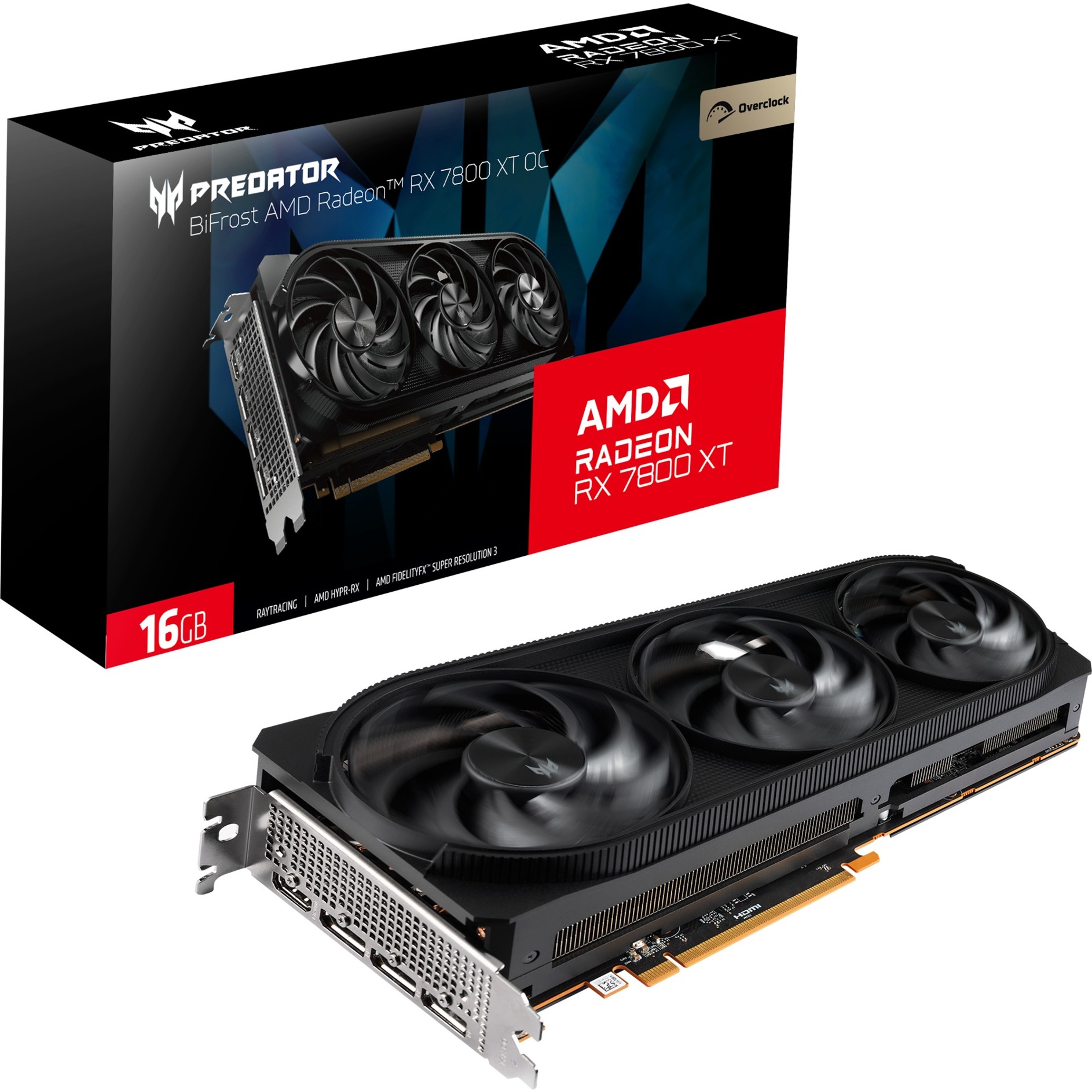 Acer RX 7800 XT Predator BiFrost OC 16G, Grafikkarte | 04711121852114 Acer RX 7800 XT Predator BiFrost OC 16G, Grafikkarte | 04711121852114