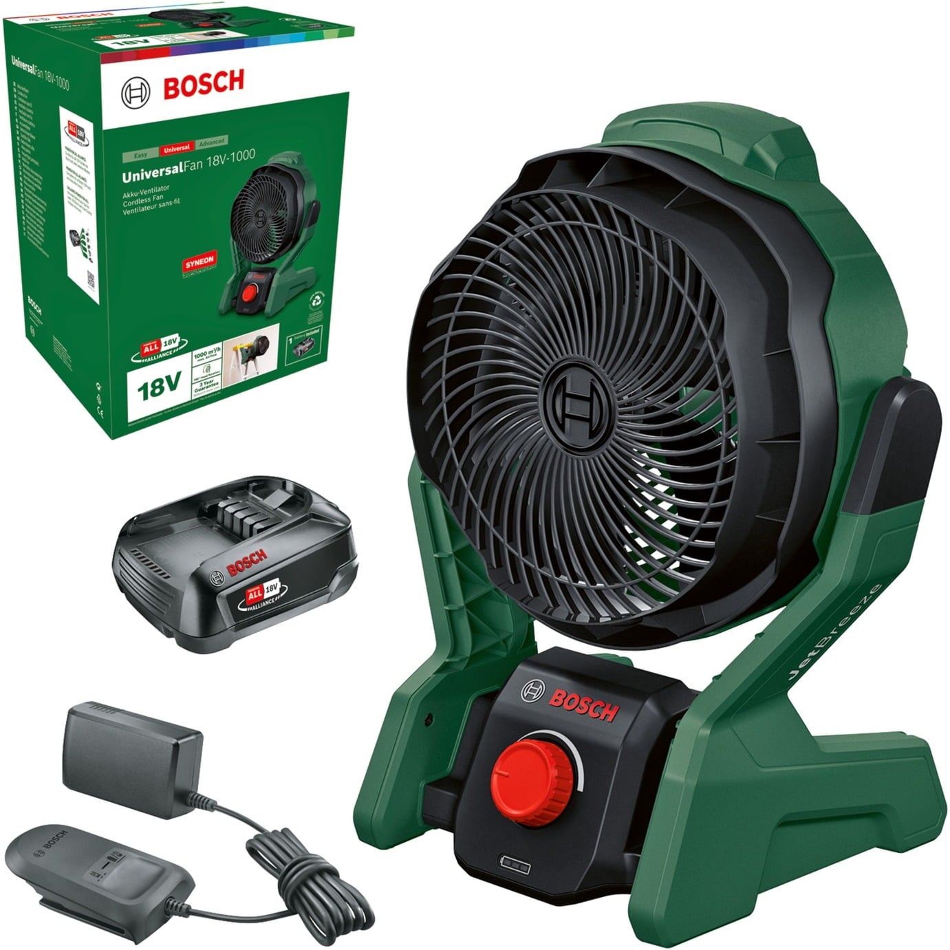 UniversalFan 18V-1000, Ventilator