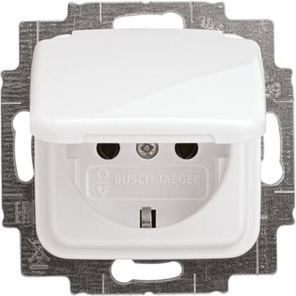 Steckdosen-Einsatz mit Klappdeckel Typ 20 EUK-214, Reflex SI, Unterputz, 16 Ampere, 250 Volt