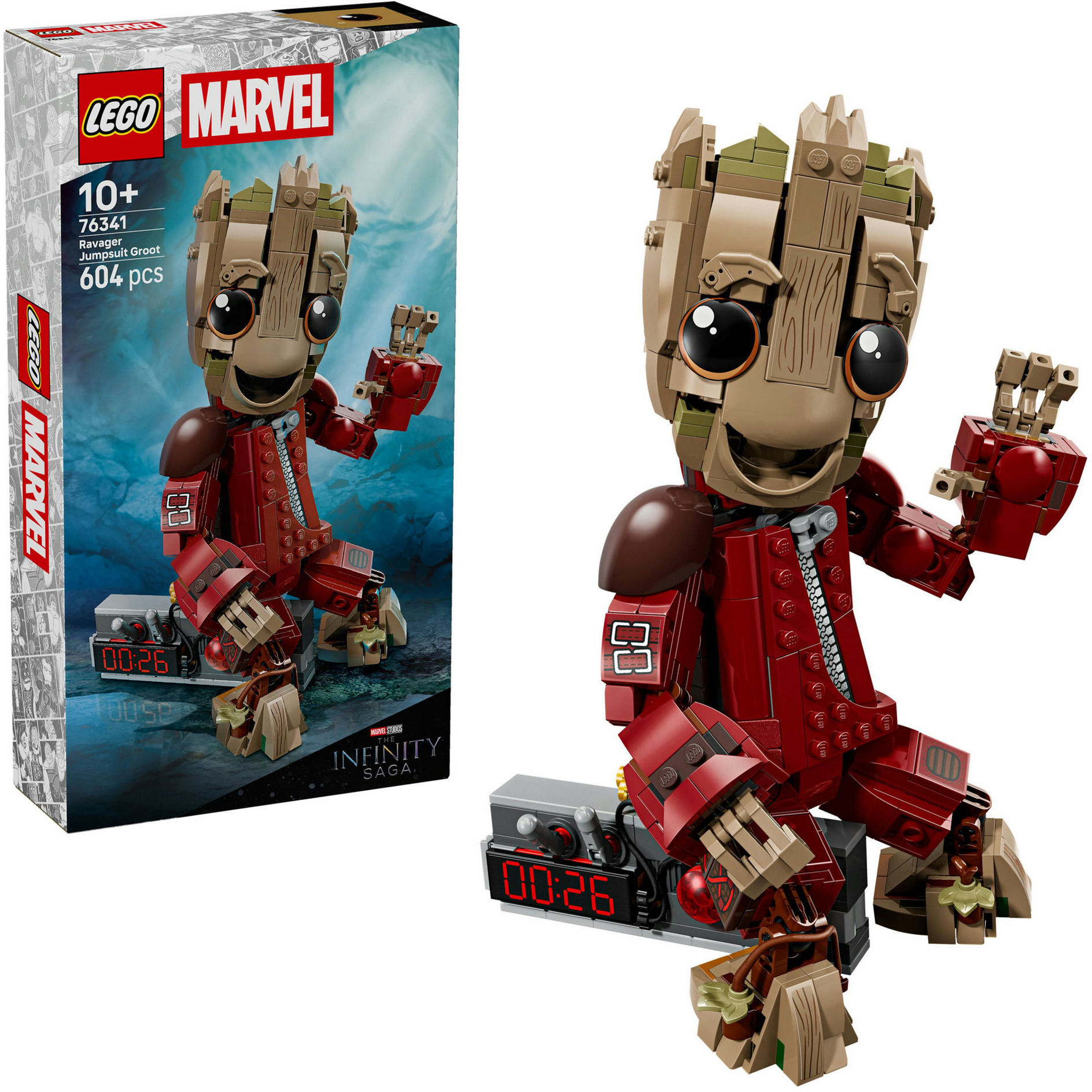 76341 Marvel Super Heroes Groot im Ravager-Outfit, Konstruktionsspielzeug