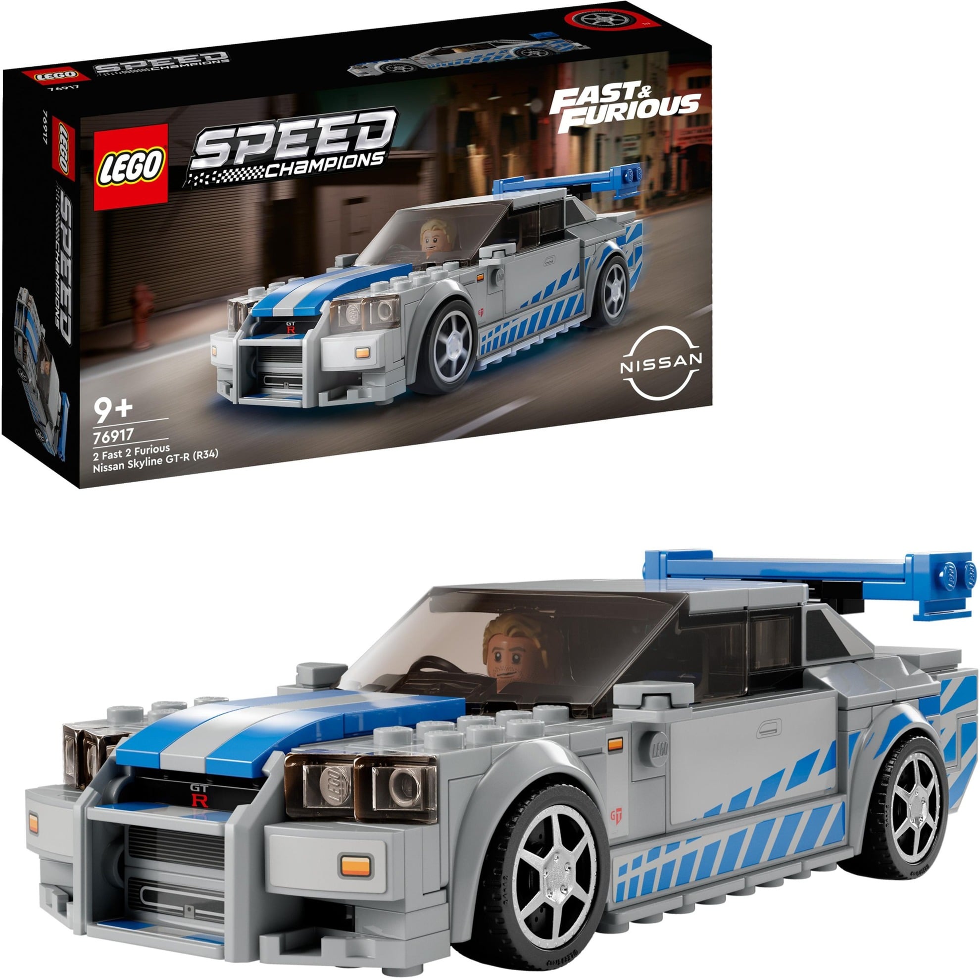 76917 Speed Champions: 2 Fast 2 Furious - Nissan Skyline GT-R, Konstruktionsspielzeug