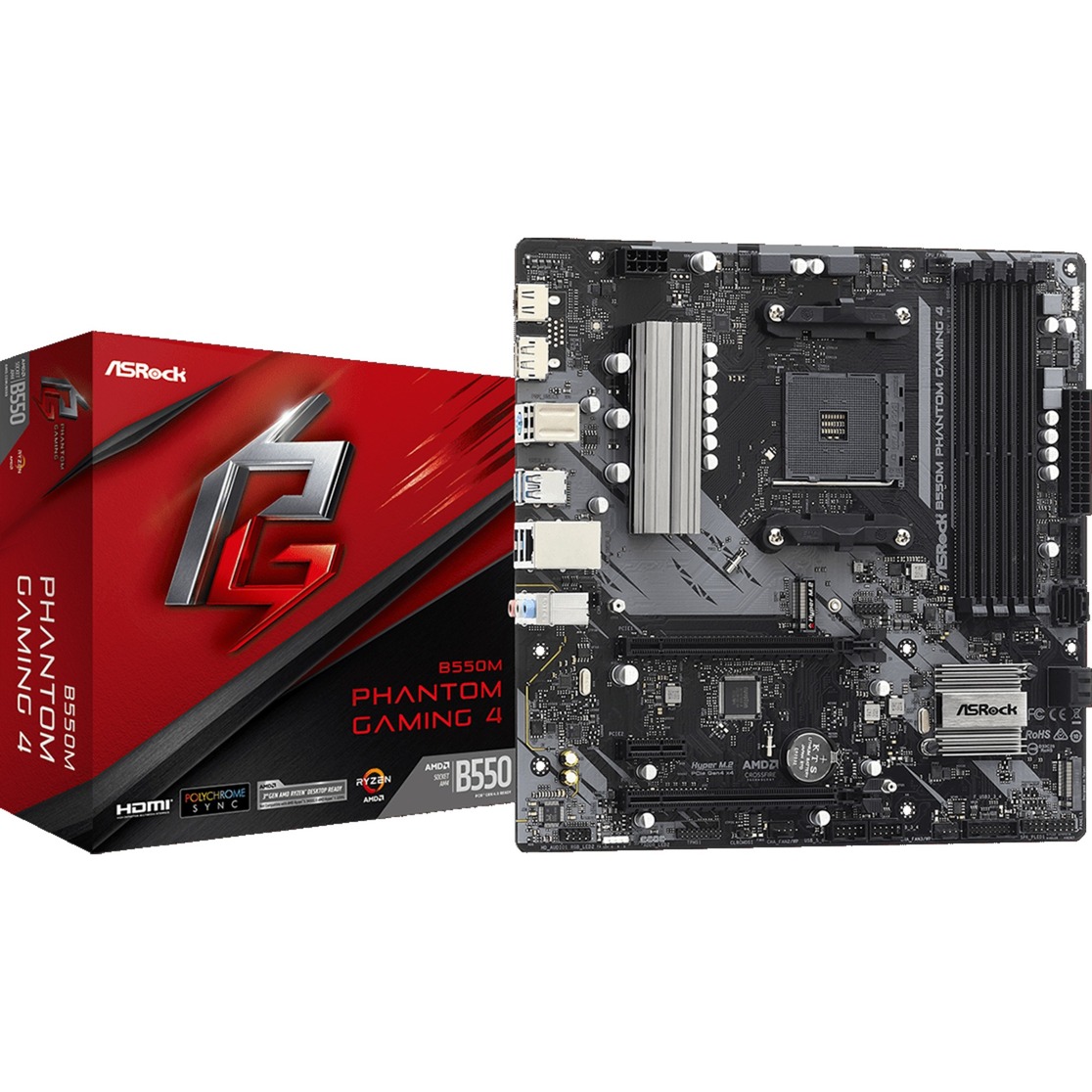 B550M PHANTOM GAMING 4, Mainboard