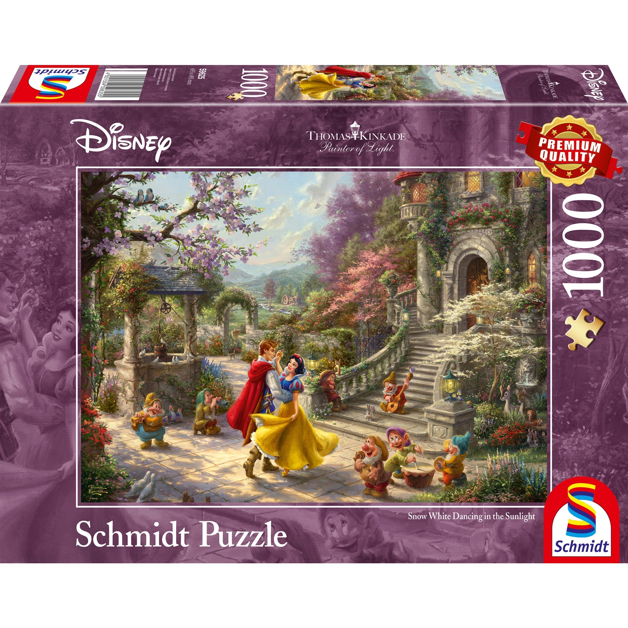 Thomas Kinkade Studios: Painter of Light - Disney Schneewittchen - Tanz mit dem Prinzen, Puzzle