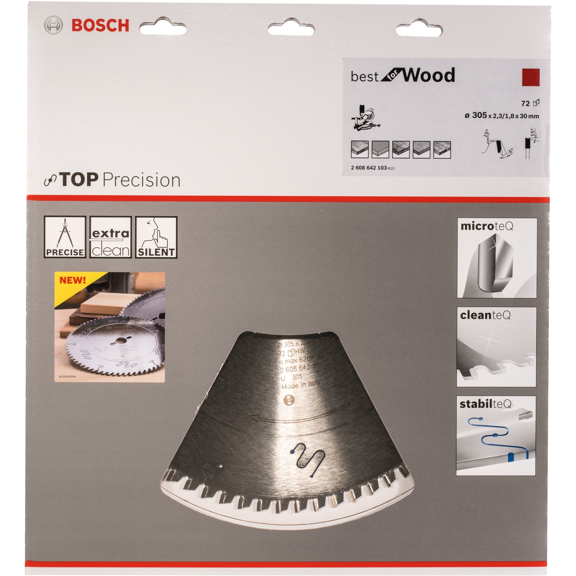 Kreissägeblatt Best for Wood, Ø 305mm, 72Z