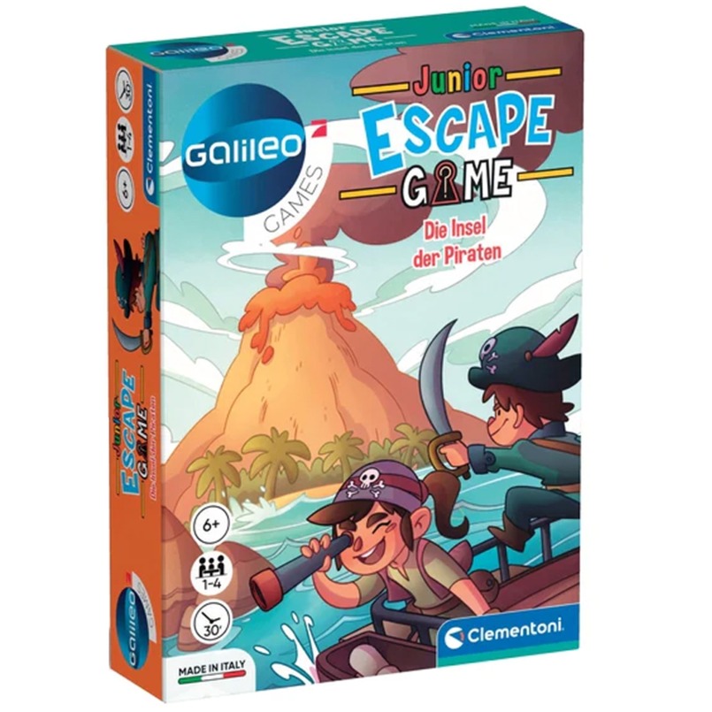 Clementoni Escape Game Junior – Die Insel der Piraten, Partyspiel | 08005125593378 Clementoni Escape Game Junior – Die Insel der Piraten, Partyspiel | 08005125593378
