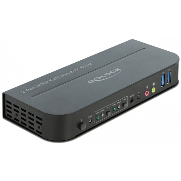 Delock HDMI KVM Switch 4K 60 Hz mit USB 3.0 und Audio, KVM-Switch | 04043619114818 Delock HDMI KVM Switch 4K 60 Hz mit USB 3.0 und Audio, KVM-Switch | 04043619114818