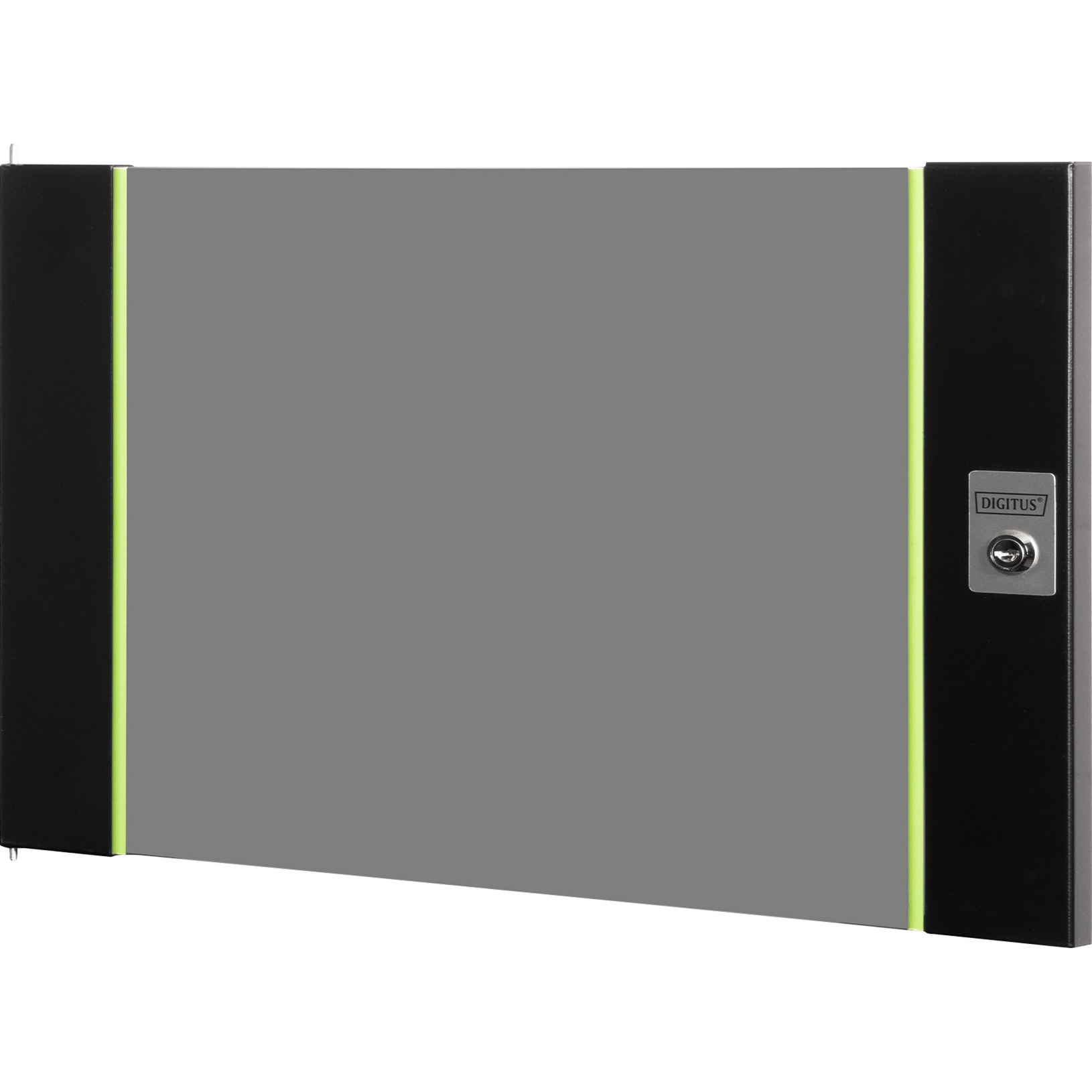 Glas-Fronttür für 19" 7HE Wandgehäuse Unique Serie, Frontpanel