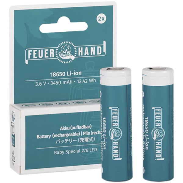 Li-Ion Akkus 18650, 3.450mAh, 2er Set