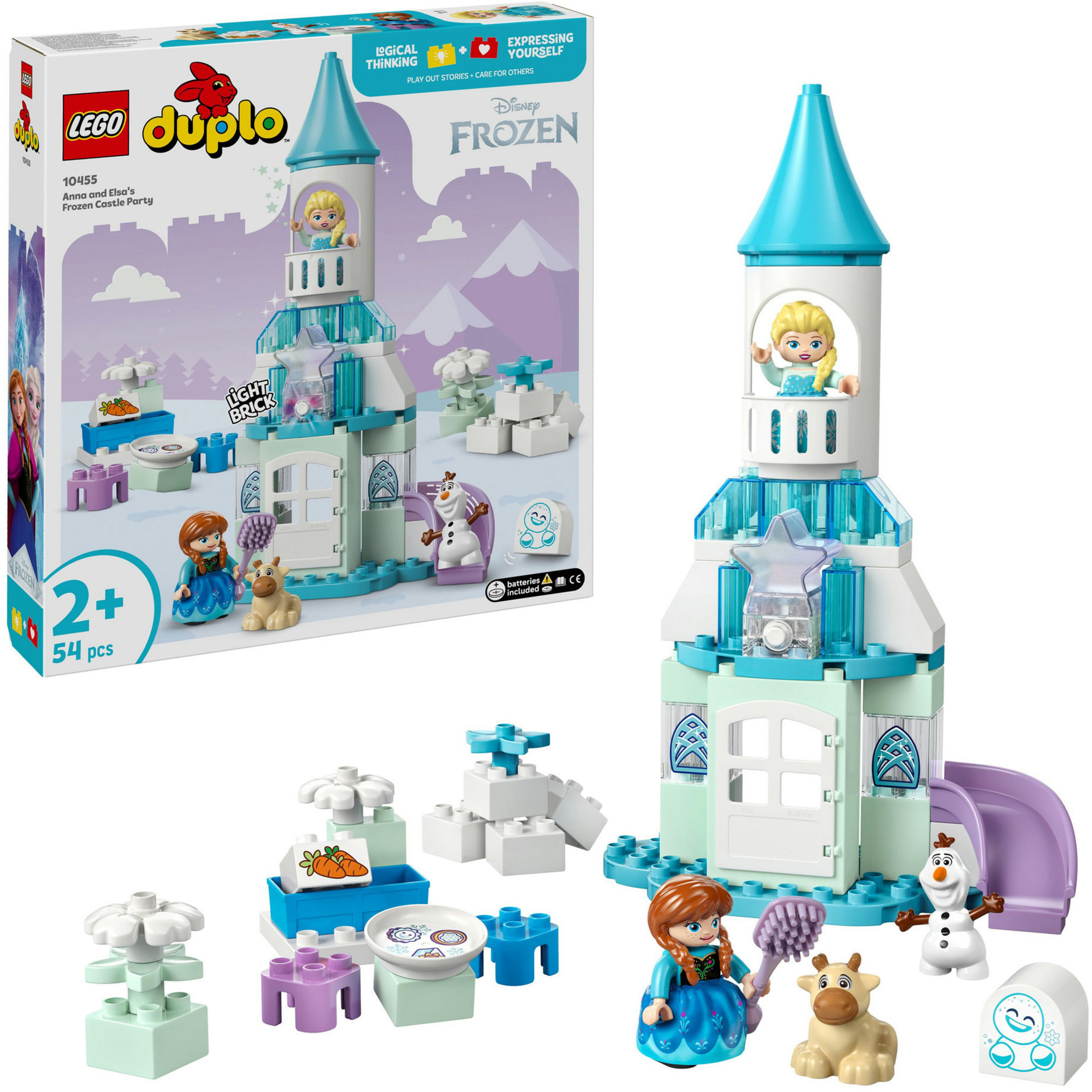 10455 DUPLO Disney Annas und Elsas Party im Eispalast, Konstruktionsspielzeug