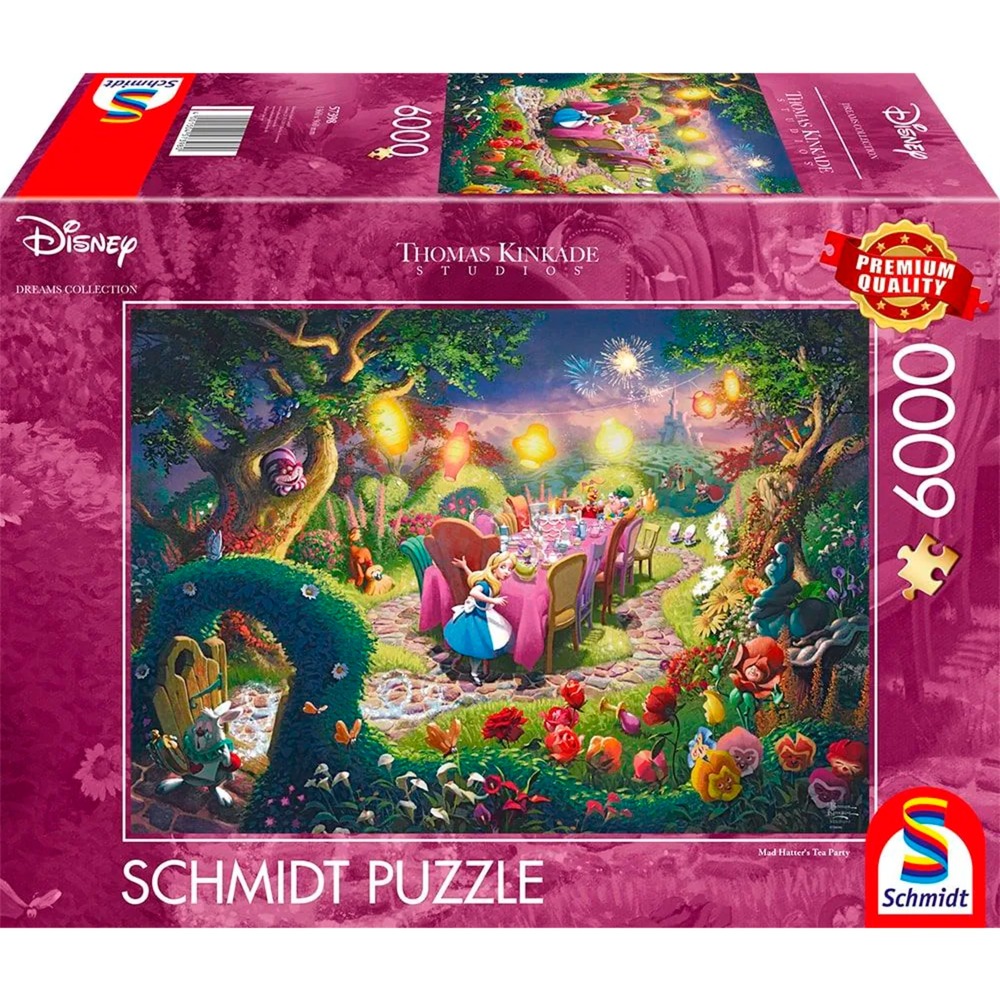 Schmidt Spiele Thomas Kinkade Studios: Disney Dreams Collection – Alice in Wonderland, Mad Hatter’s Tea Party, Puzzle | 04001504573980 Schmidt Spiele Thomas Kinkade Studios: Disney Dreams Collection – Alice in Wonderland, Mad Hatter’s Tea Party, Puzzle | 04001504573980
