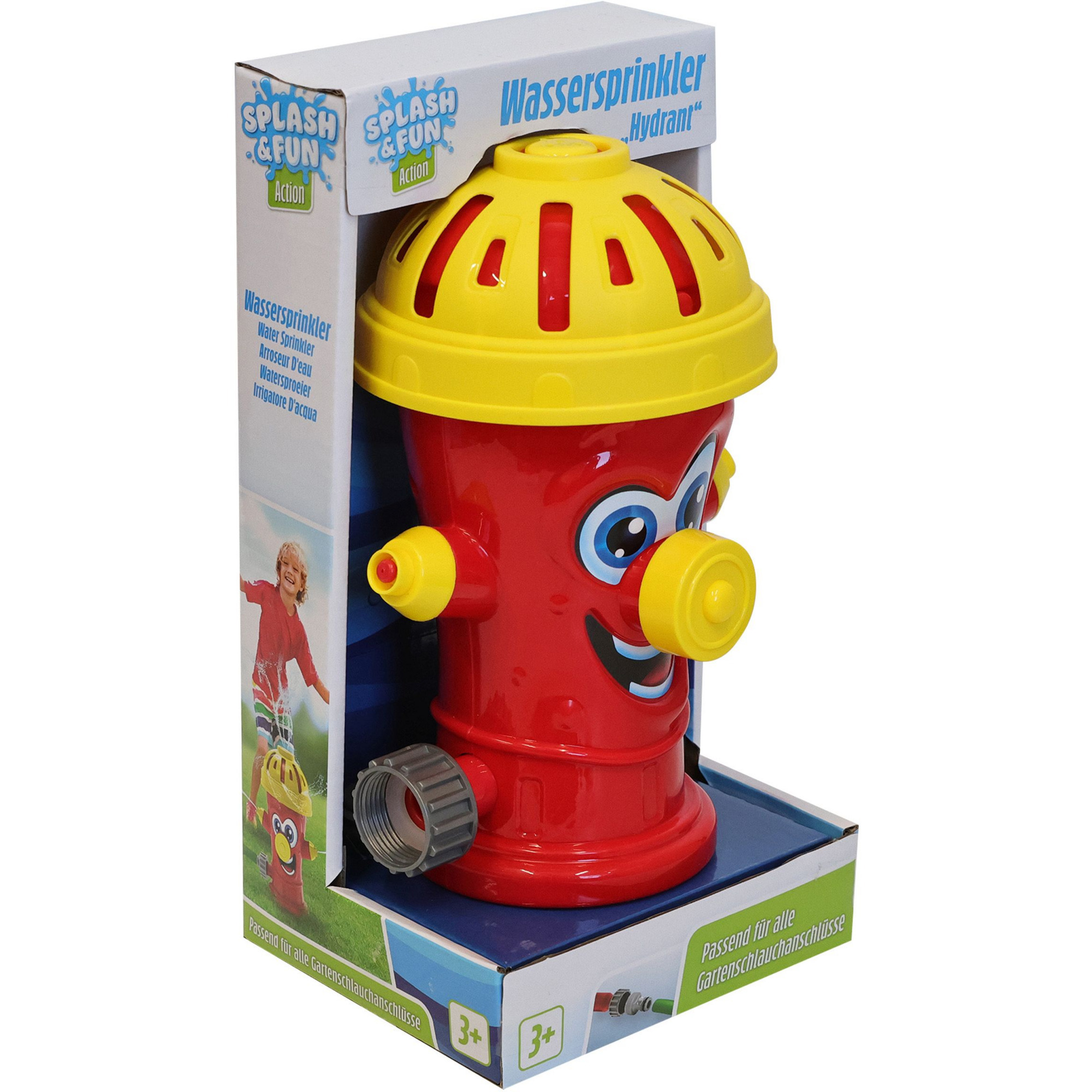 Splash and Fun Wassersprinkler Hydrant Höhe 20,5 Zentimeter, Wasserspielzeug