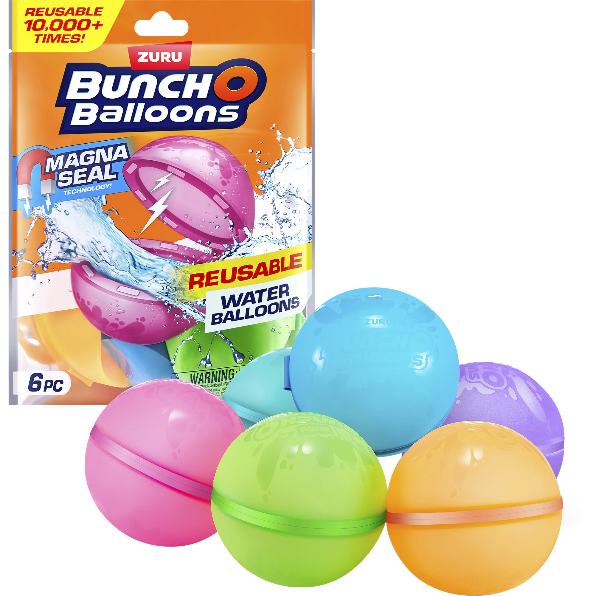 Bunch O Balloons - Reusable Wasserballons 6er-Pack, Wasserspielzeug