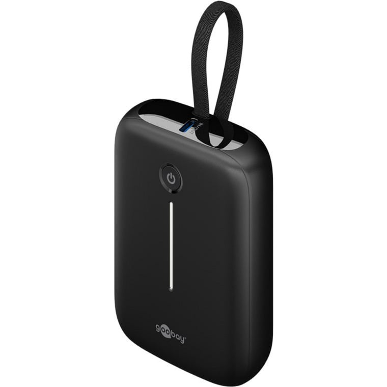 Powerbank 10.000 mAh, integriertes USB-C Kabel 13cm, 20 Watt