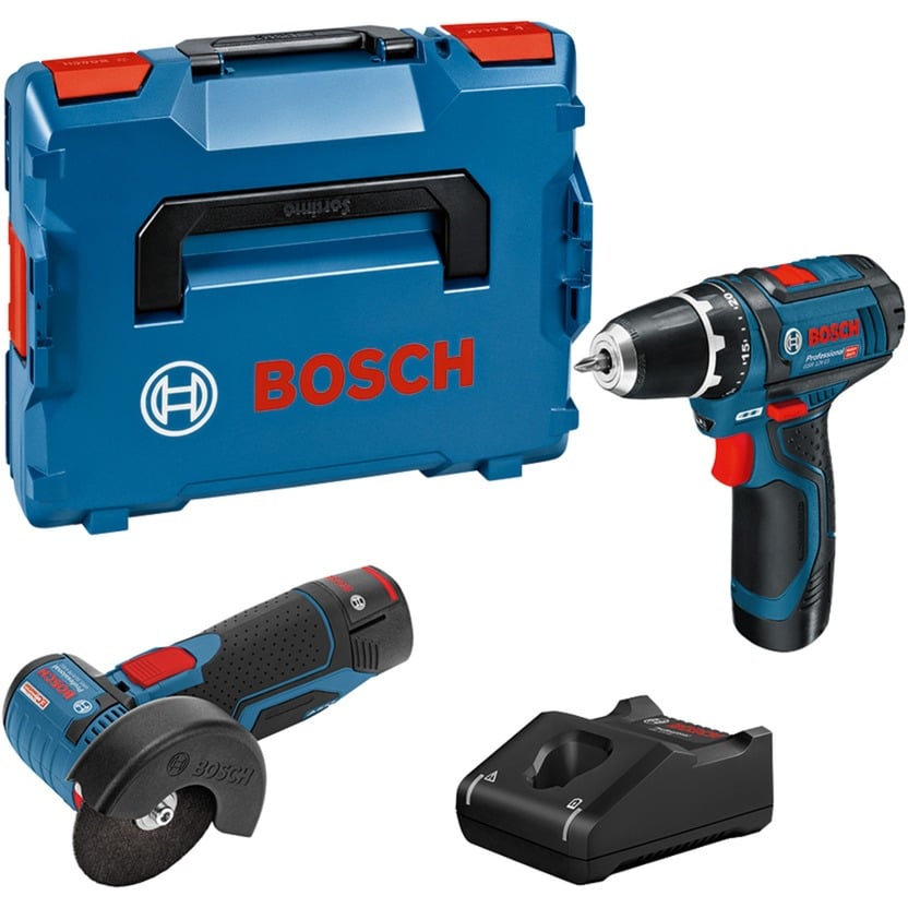 12V Profi Set GSR 12V-15, GWS 12V-76 Combo Kit, Werkzeug-Set