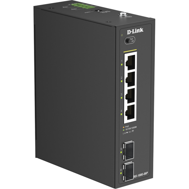 Industrial Gigabit Unmanaged Switch DIS-100G-06P