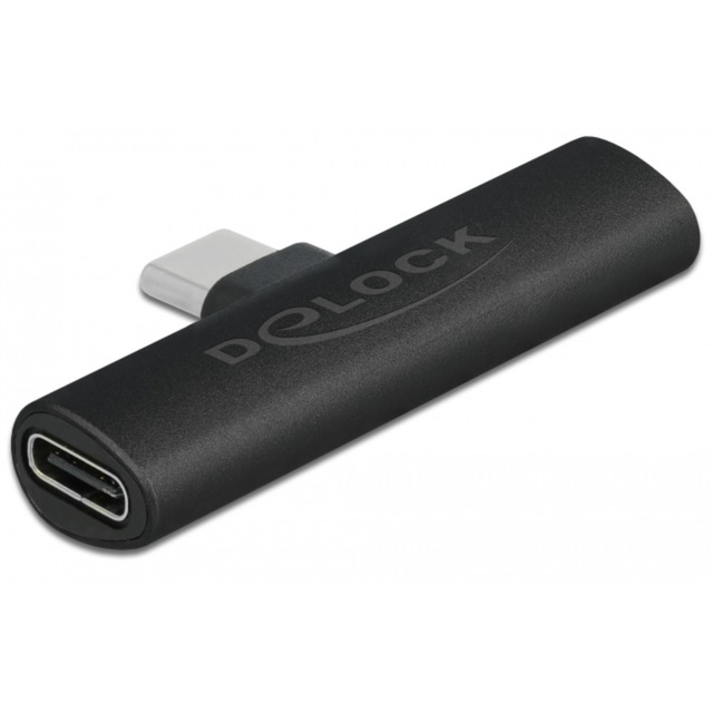 USB 2.0 Adapter, USB-C Stecker 90° > 2x USB-C Buchse