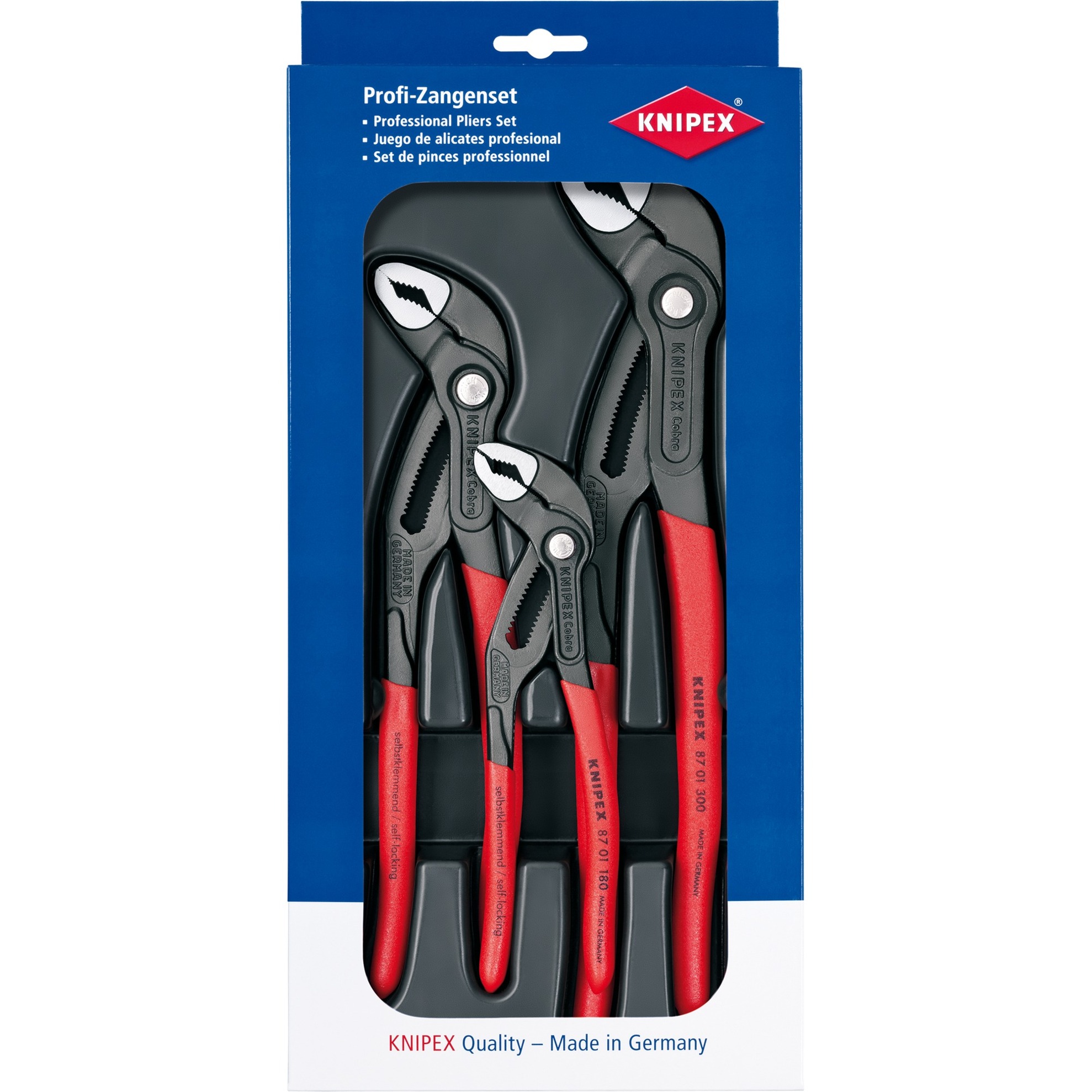 Knipex Cobra-Paket 00 20 09 V02, Zangen-Set | 04003773074793 Knipex Cobra-Paket 00 20 09 V02, Zangen-Set | 04003773074793
