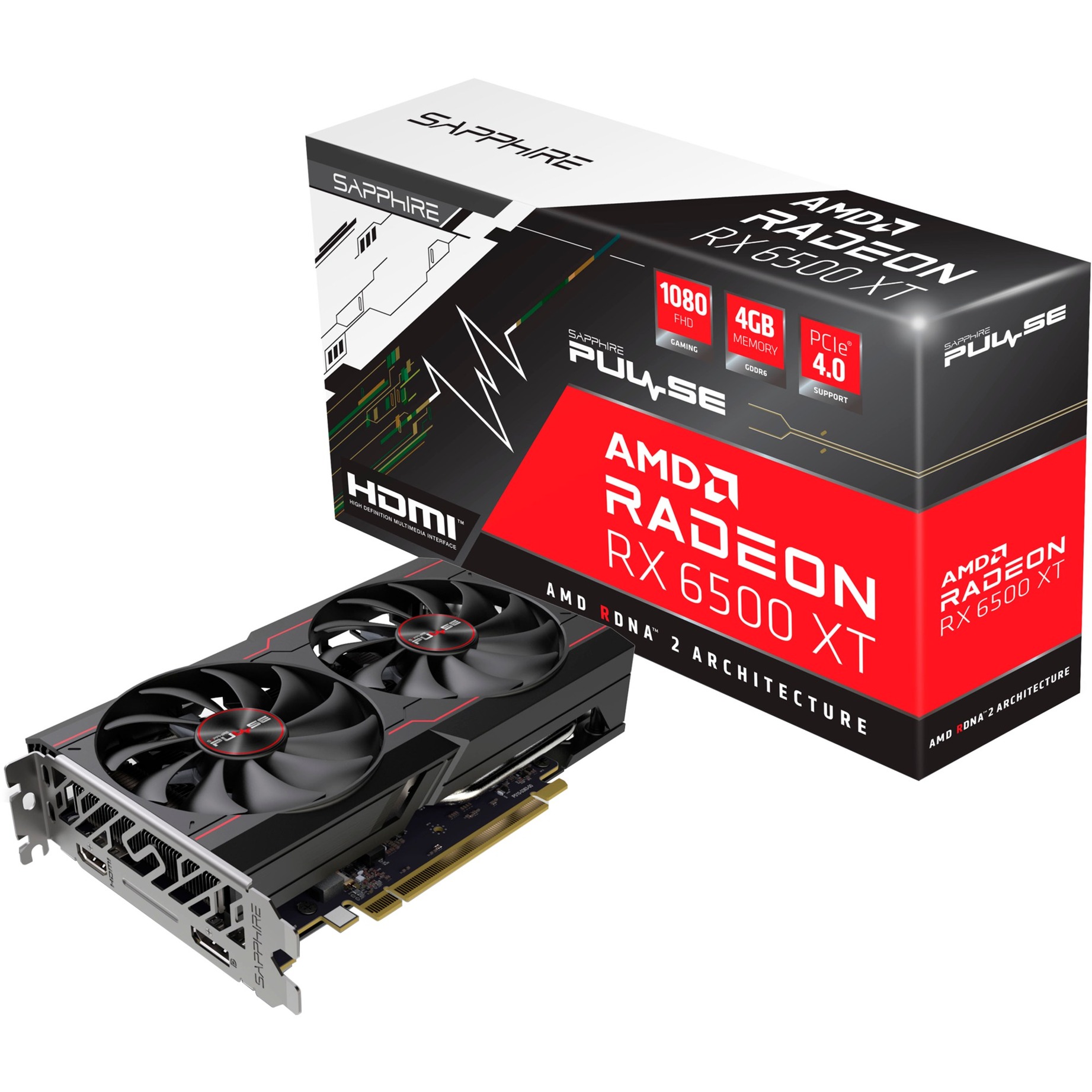 Sapphire Radeon RX 6500 XT Pulse Gaming OC, Grafikkarte | 04895106292086