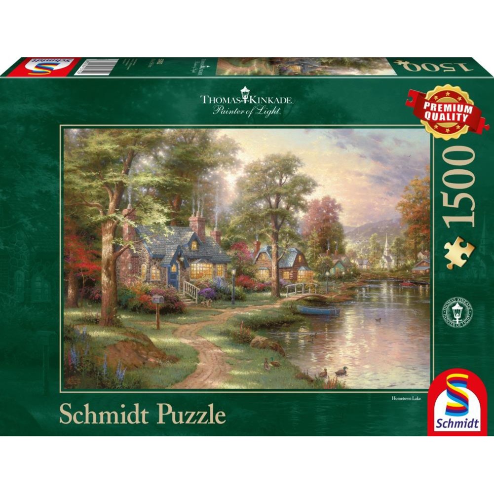 Schmidt Spiele Puzzle Thomas Kinkade: Am See | 04001504574529 Schmidt Spiele Puzzle Thomas Kinkade: Am See | 04001504574529