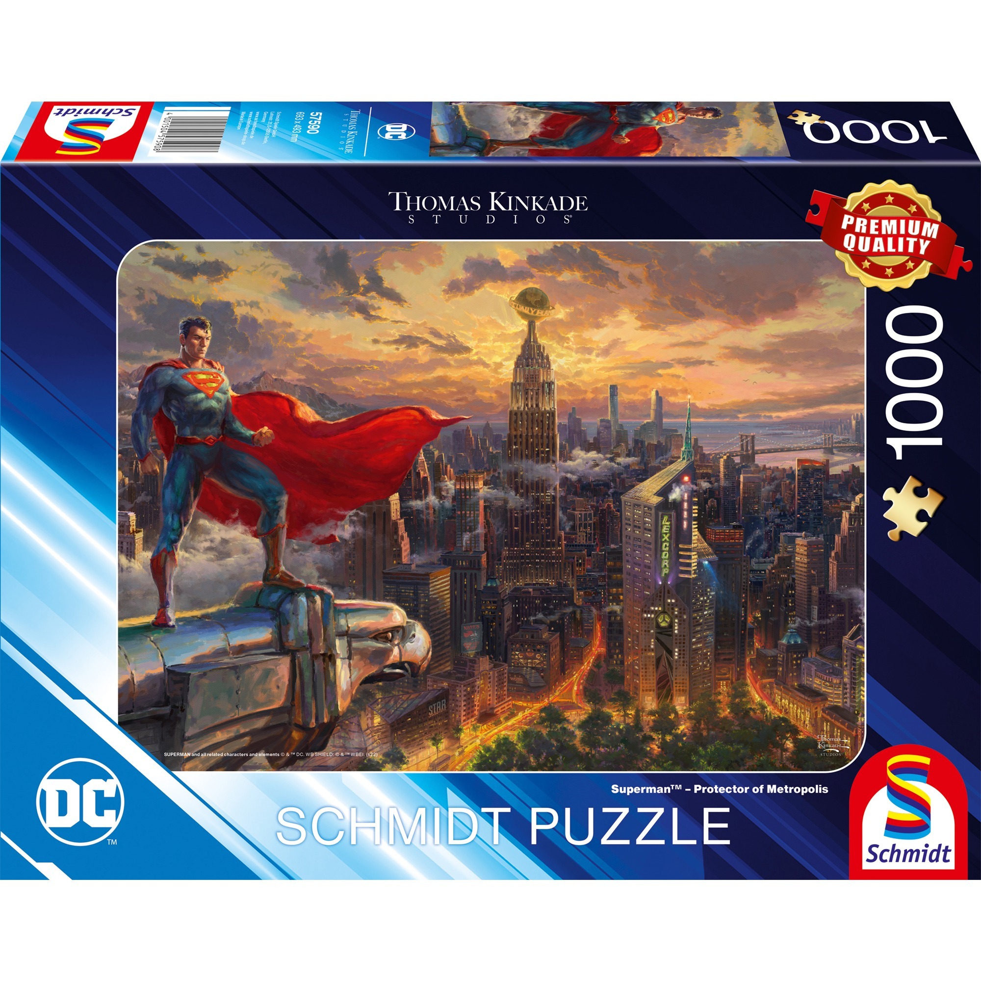 Thomas Kinkade Studios: DC - Superman - Protector of Metropolis, Puzzle