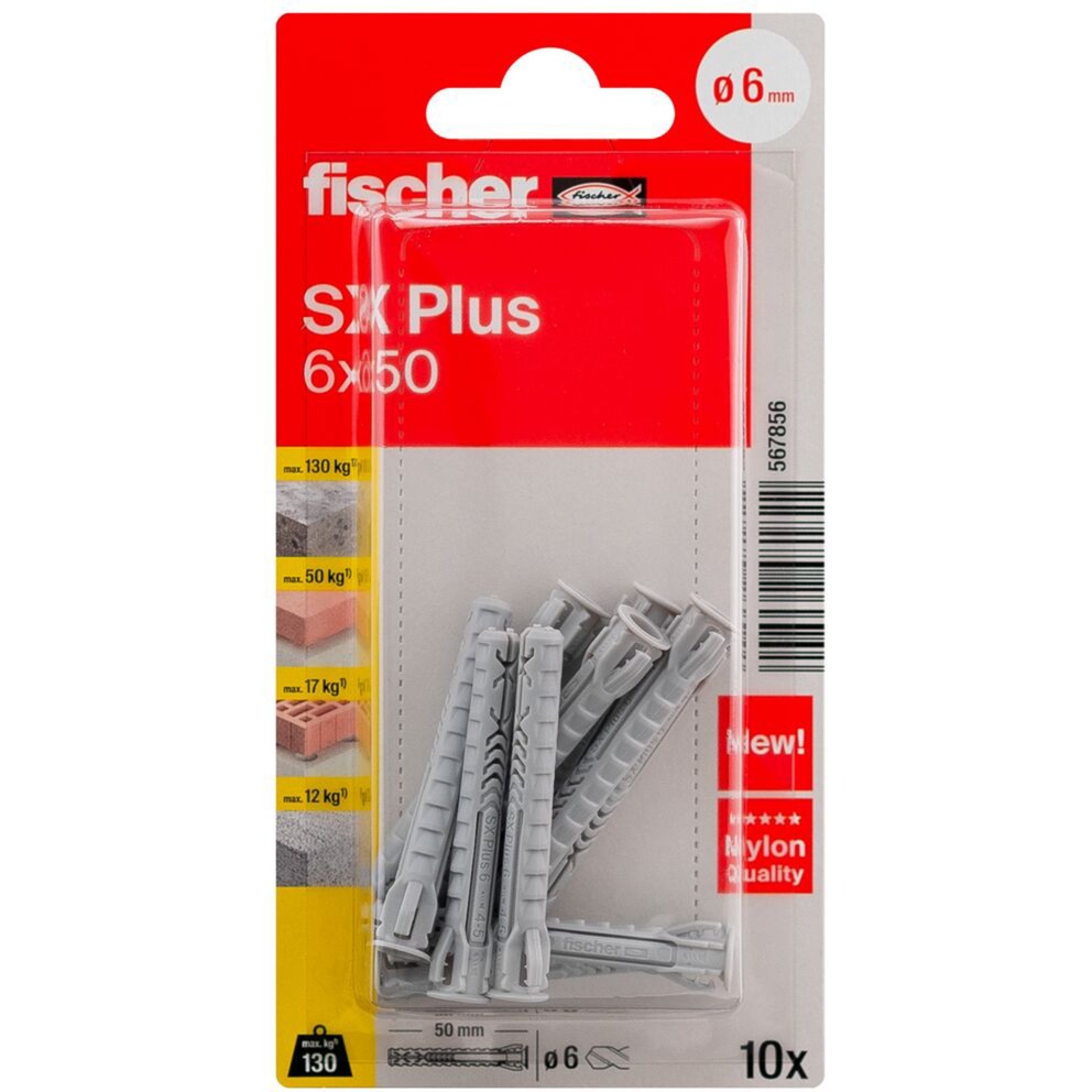 Dübel SX Plus 6x50 K