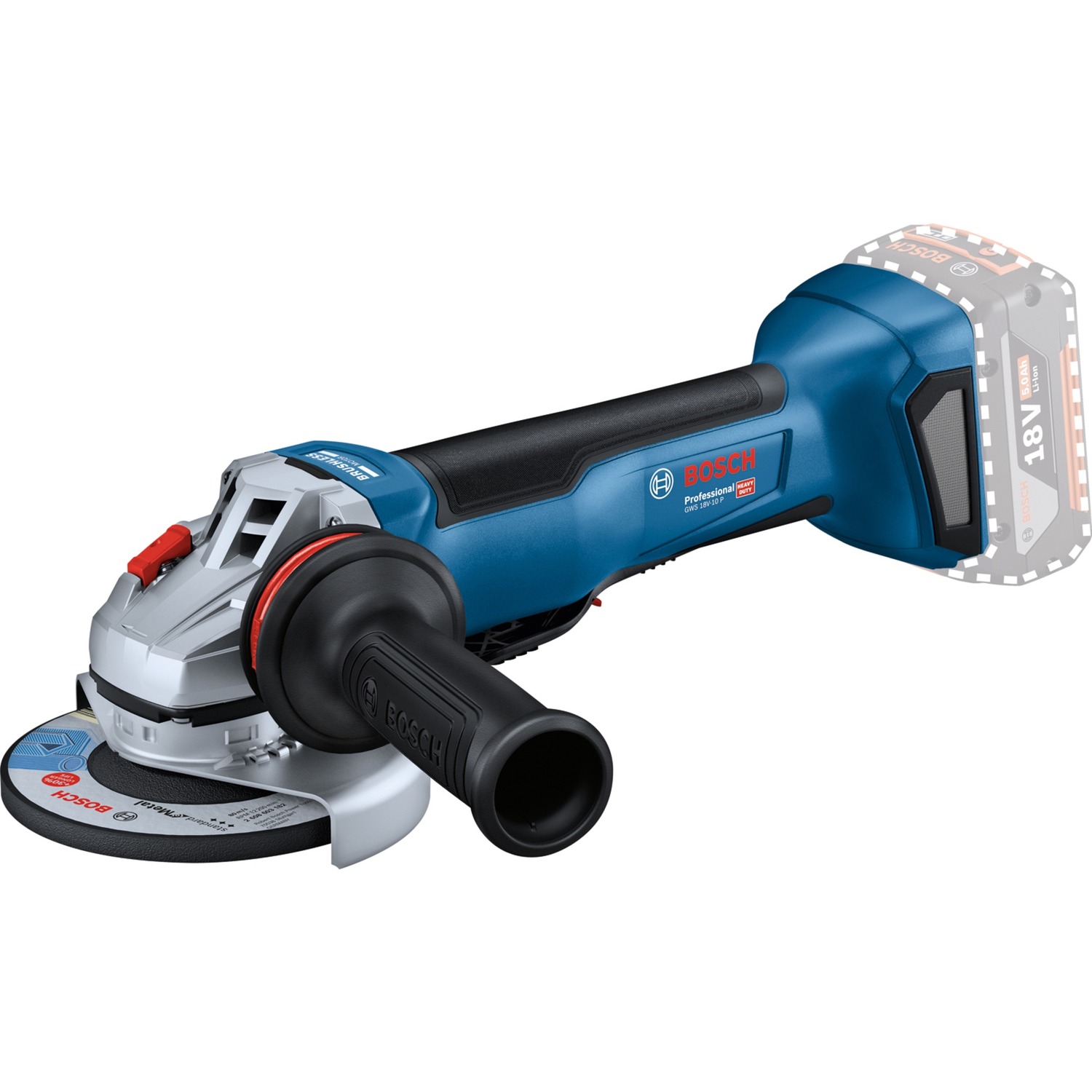 Bosch Akku-Winkelschleifer GWS 18V-10 P Professional solo, Ø 125mm | 04059952634463 Bosch Akku-Winkelschleifer GWS 18V-10 P Professional solo, Ø 125mm | 04059952634463