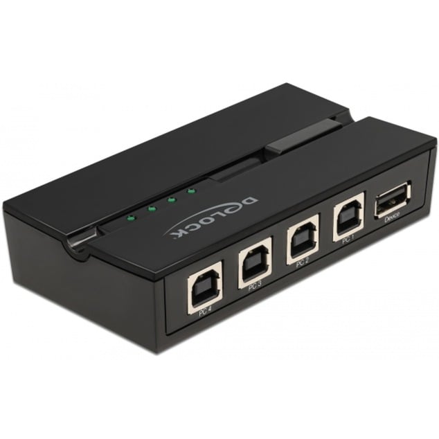 Delock USB 2.0 Switch für 4 PC an 1 Gerät, USB-Umschalter | 04043619114931 Delock USB 2.0 Switch für 4 PC an 1 Gerät, USB-Umschalter | 04043619114931