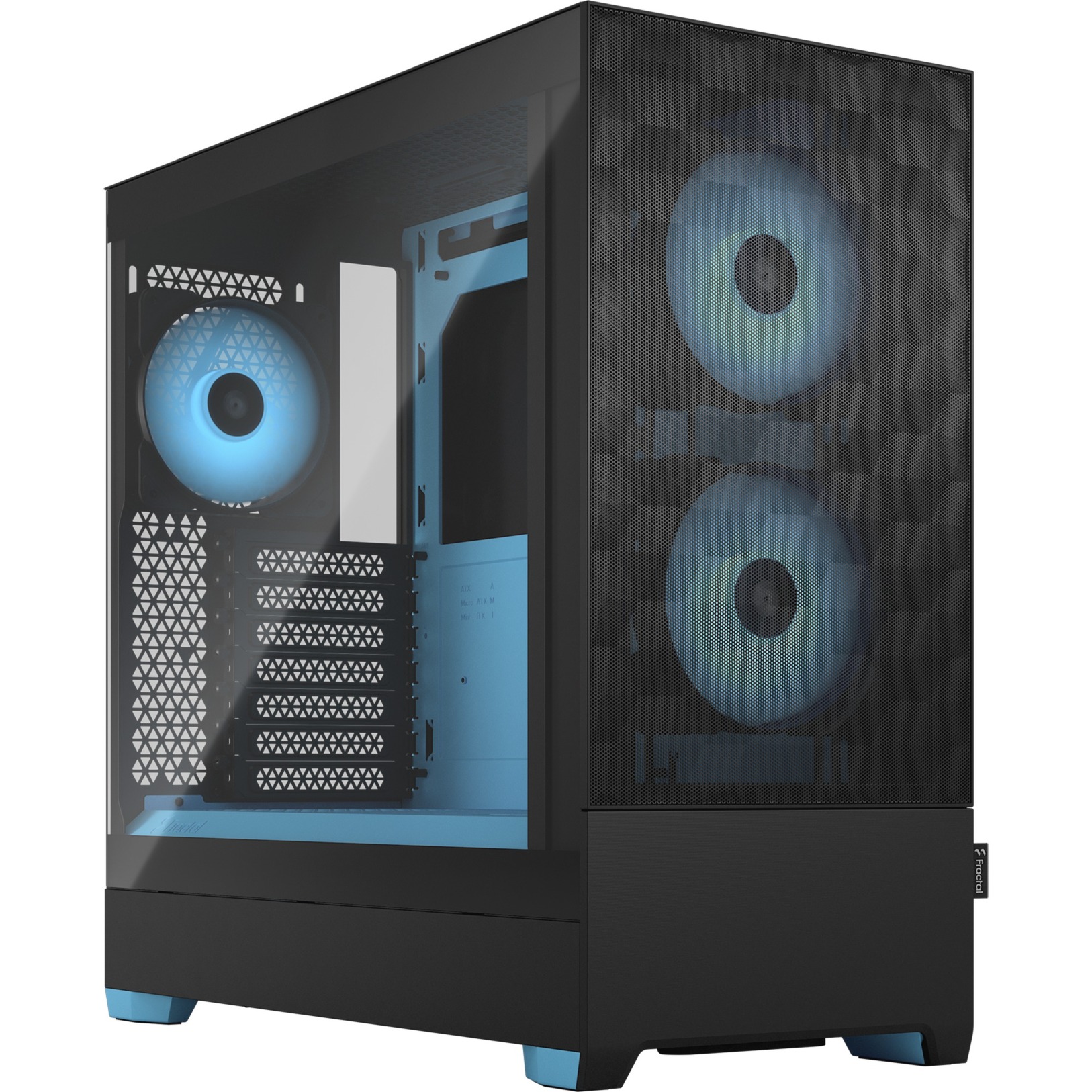 Fractal Design Pop Air RGB Cyan Core TG Clear Tint, Tower-Gehäuse | 07340172702993 Fractal Design Pop Air RGB Cyan Core TG Clear Tint, Tower-Gehäuse | 07340172702993