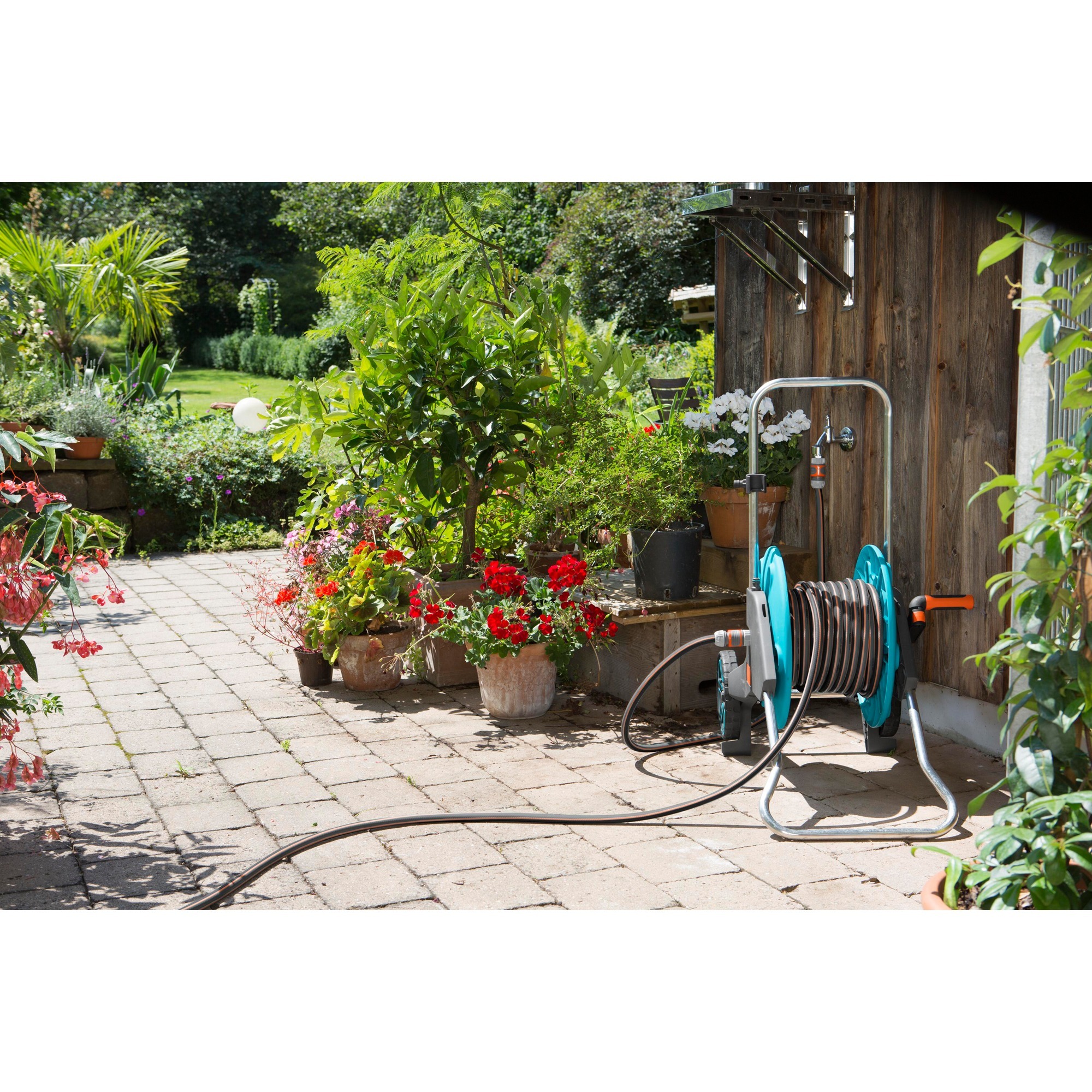 GARDENA Anschlussgarnitur Comfort FLEX 13mm (1/2"), Schlauch schwarz