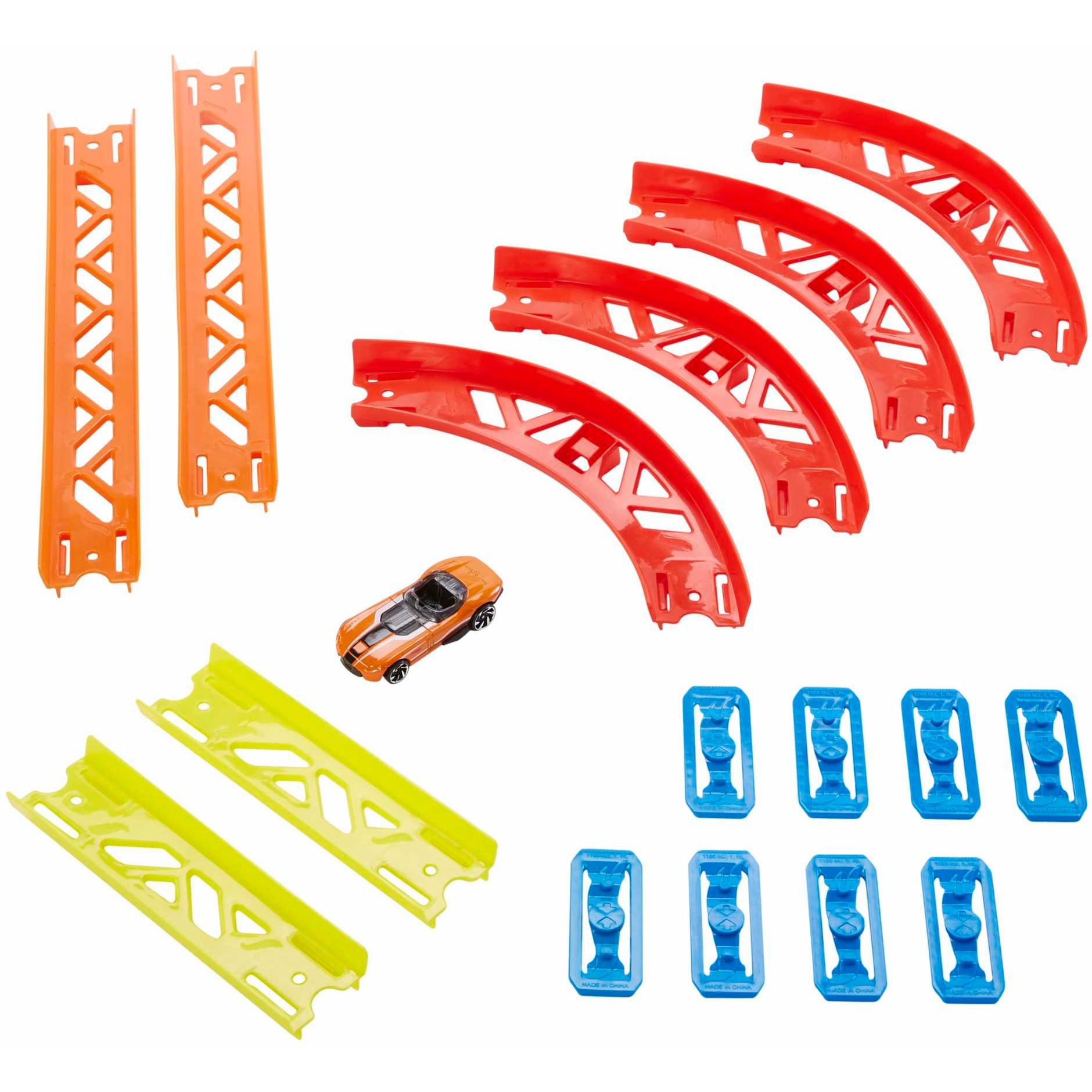 Hot Wheels Track Builder Unlimited Premium-Kurven-Set, Rennbahn | 00887961836721 Hot Wheels Track Builder Unlimited Premium-Kurven-Set, Rennbahn | 00887961836721