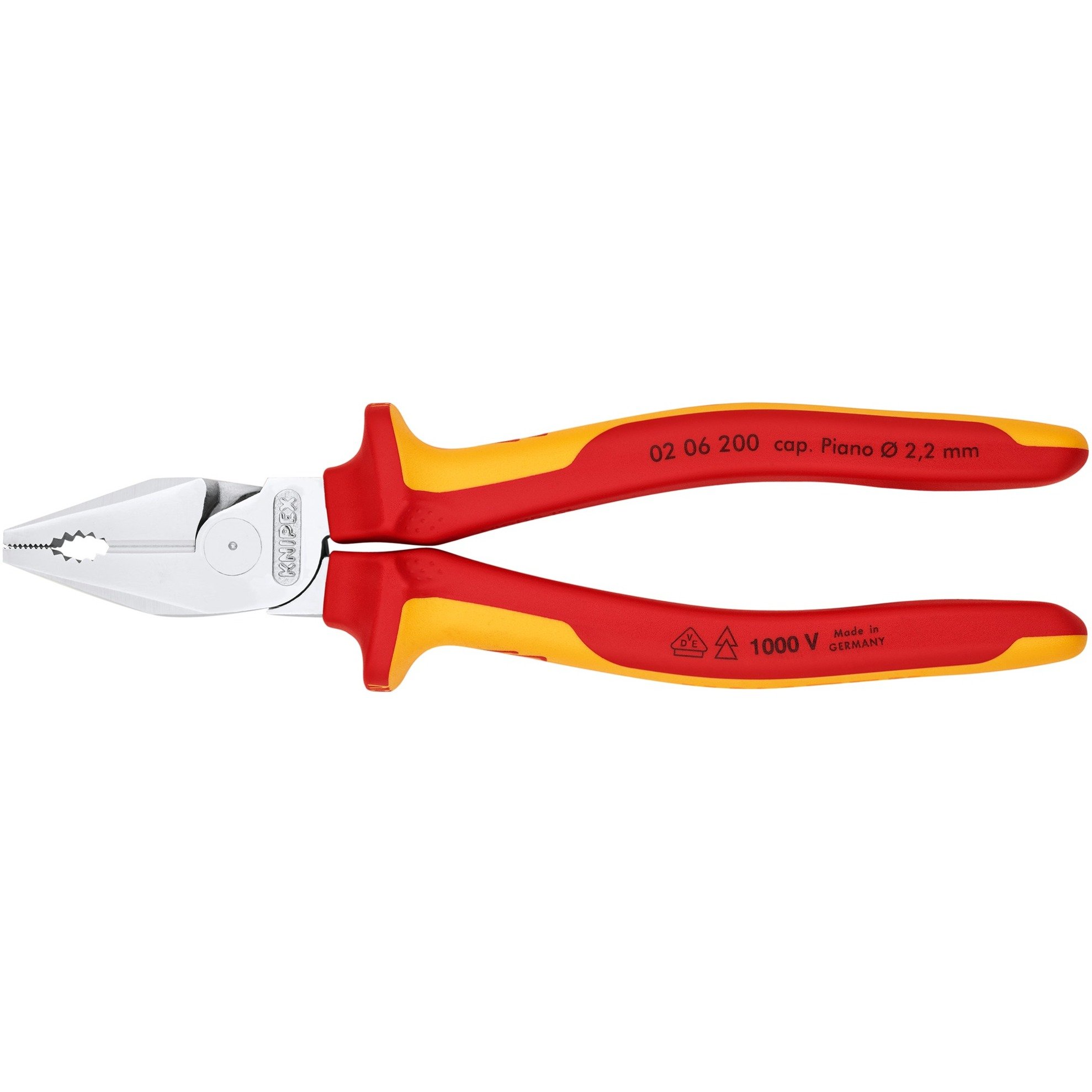 Knipex Kraft-Kombizange 02 06 200 | 04003773010029 Knipex Kraft-Kombizange 02 06 200 | 04003773010029