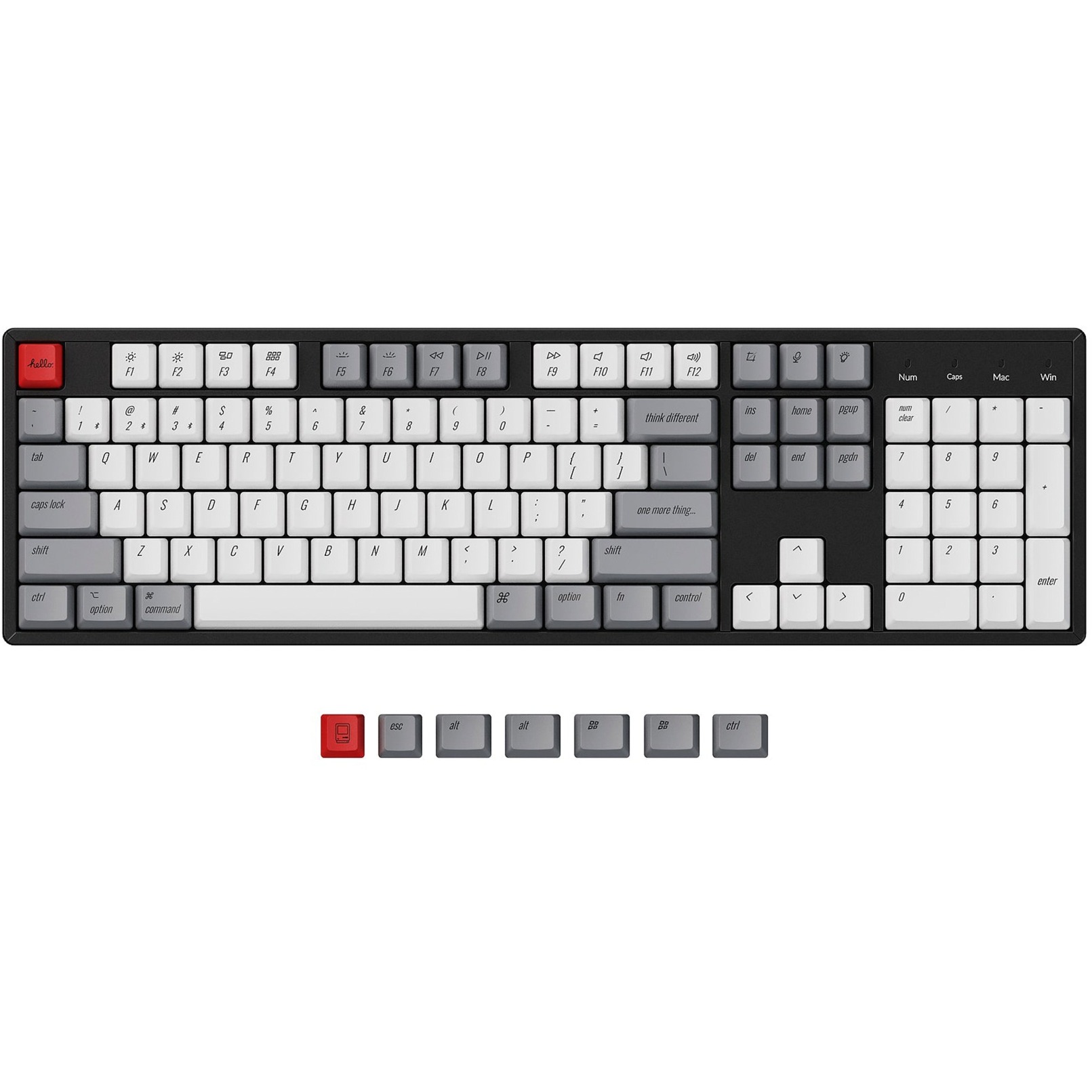 Keychron OEM Dye-Sub PBT Keycap-Set – Retro Mac, Tastenkappe | 04897115557477 Keychron OEM Dye-Sub PBT Keycap-Set – Retro Mac, Tastenkappe | 04897115557477