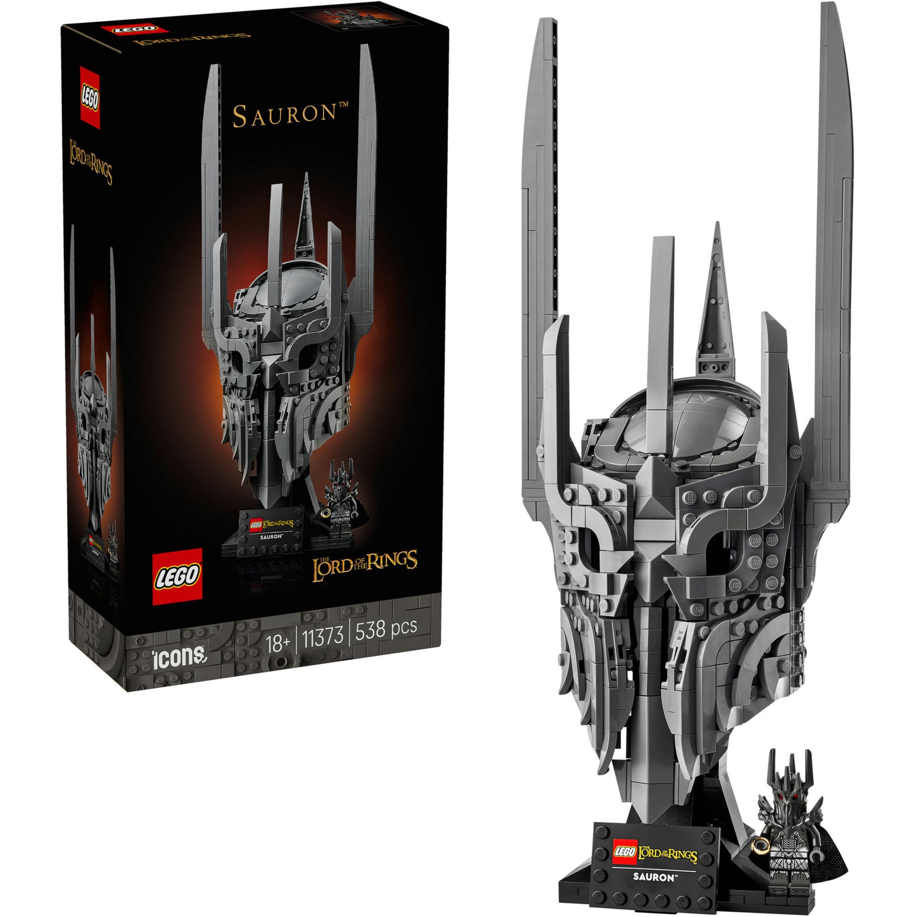 11373 Icons Der Herr der Ringe: Saurons Helm, Konstruktionsspielzeug