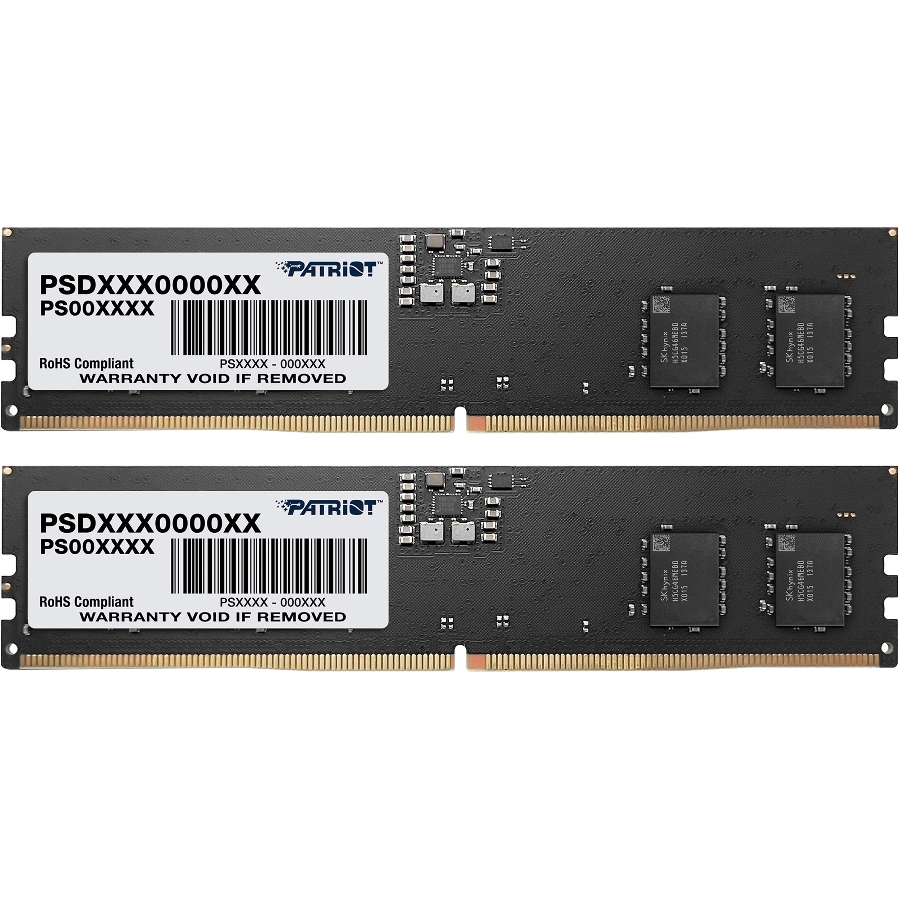 Patriot DIMM 32 GB DDR5-4800 (2x 16 GB) Dual-Kit, Arbeitsspeicher | 00814914029121