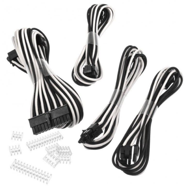 Phanteks Verlängerungskabel-Set Black/White, 4-teilig | 00886523500742 Phanteks Verlängerungskabel-Set Black/White, 4-teilig | 00886523500742