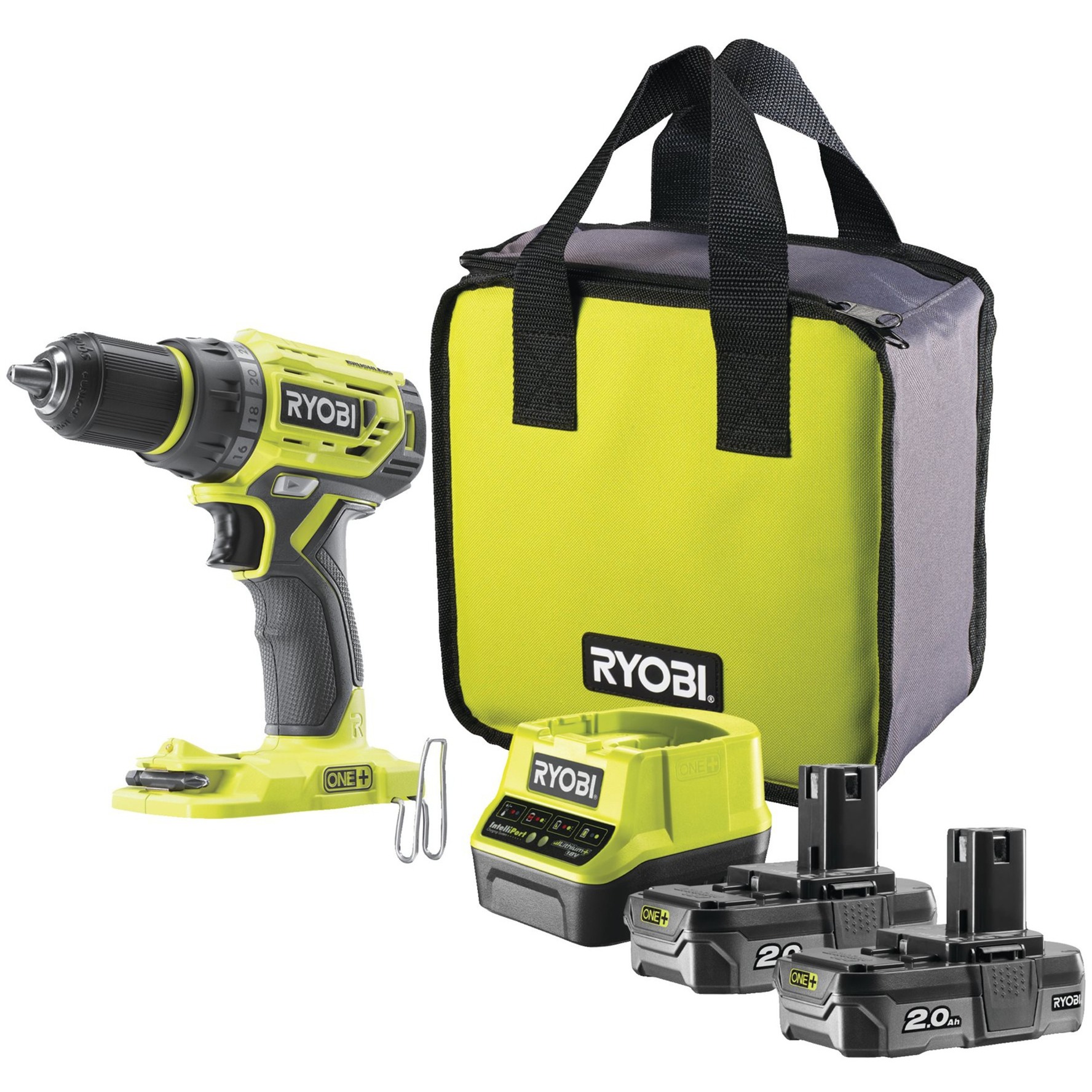 ONE+ Akku-Bohrschrauber R18DD7-220S, 18Volt