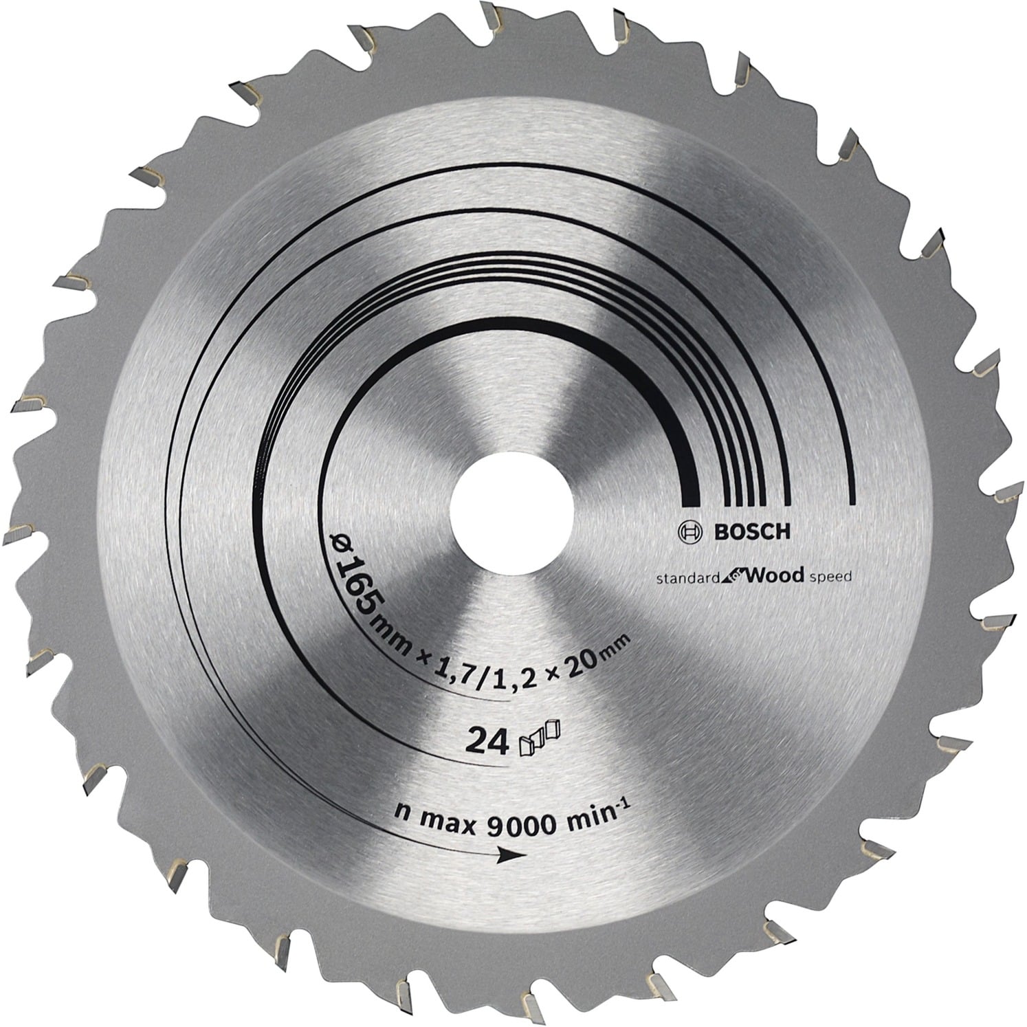 PRO Wood Kreissägeblatt, Ø 165mm, 24Z