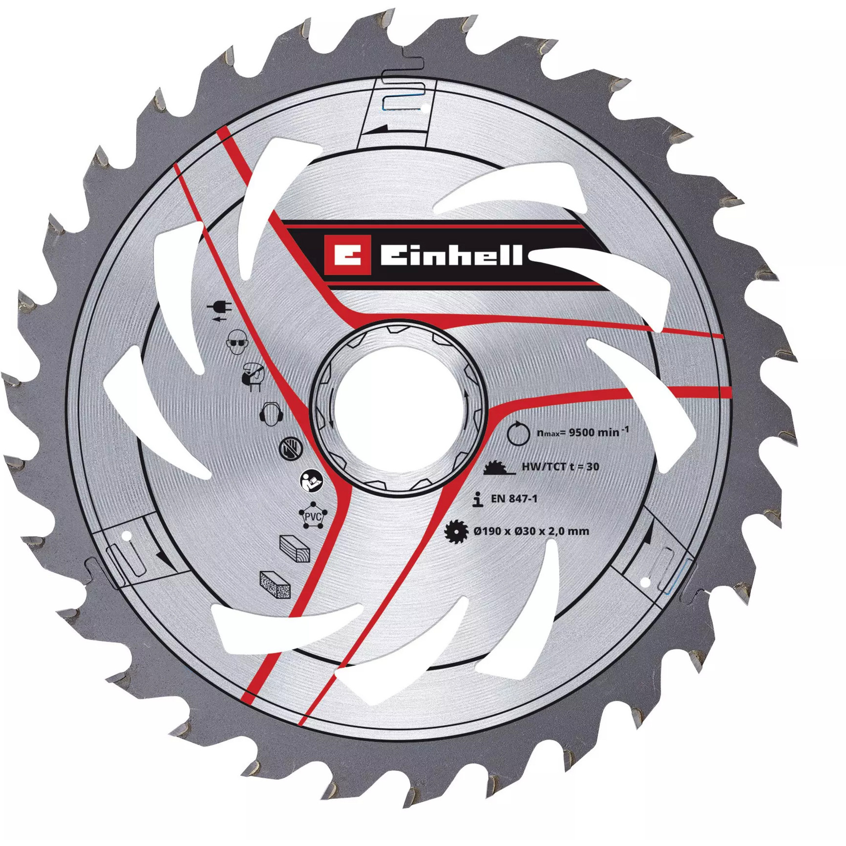 Kreissägeblatt HM, Ø 190 x 30mm, 2,0mm, 30Z