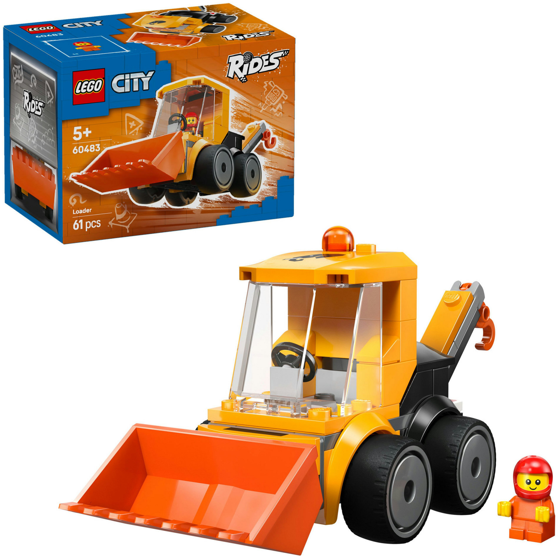60483 City Coole Flitzer - Radlader, Konstruktionsspielzeug