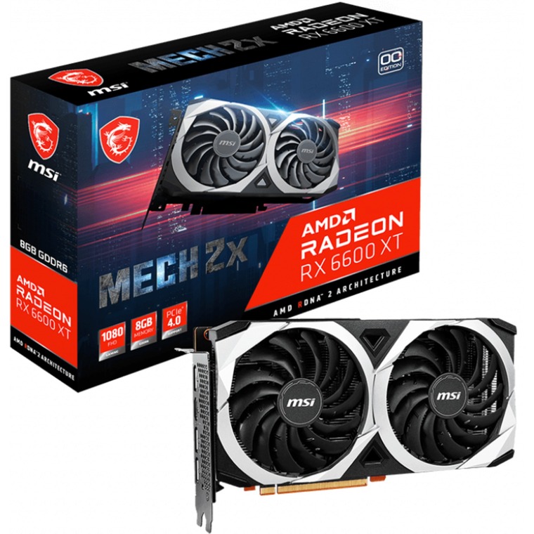 MSI Radeon RX 6600 XT MECH 2X 8G OC, Grafikkarte | 04719072860837 MSI Radeon RX 6600 XT MECH 2X 8G OC, Grafikkarte | 04719072860837